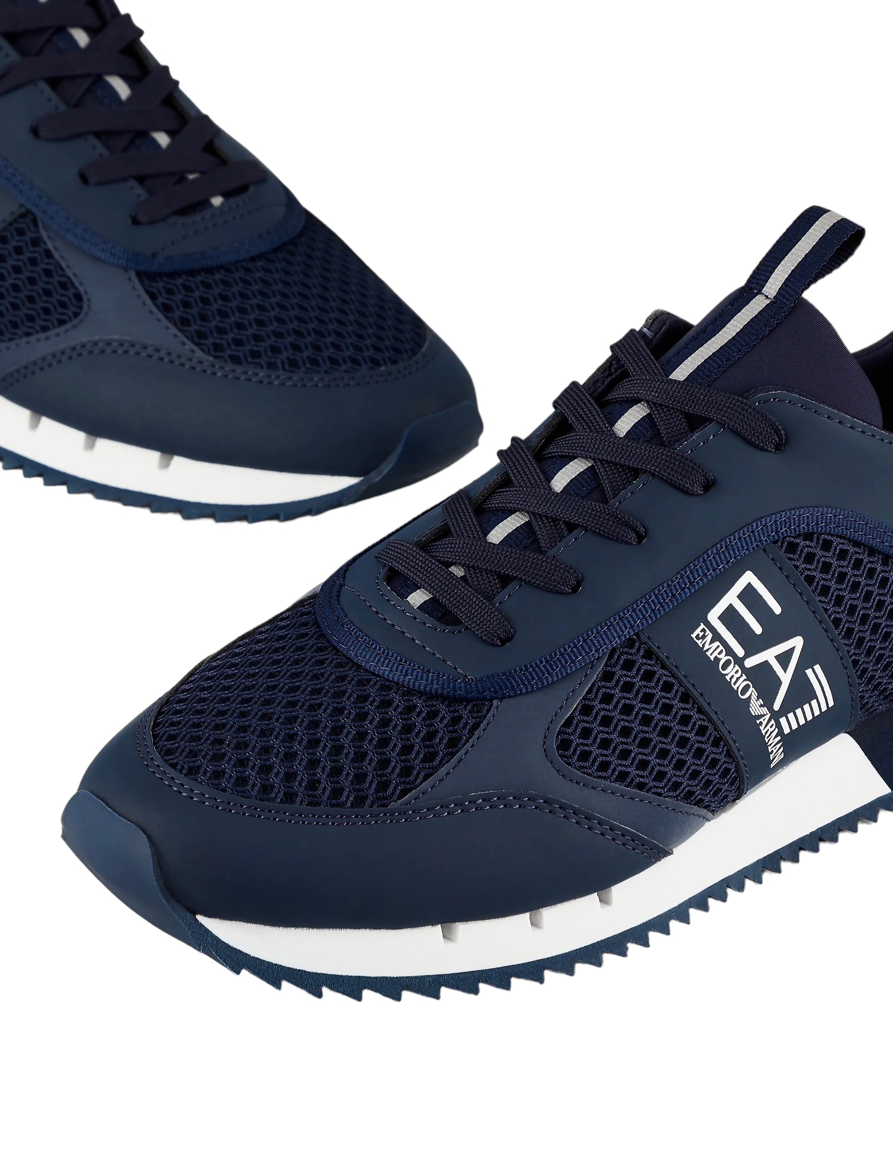 EA7 Emporio Armani Black & White Laces Trainers