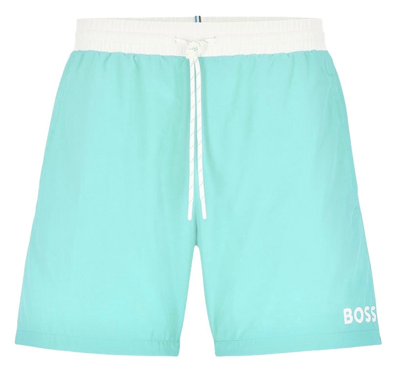 BOSS Starfish Quick-Drying Swim Shorts With Contrast Details