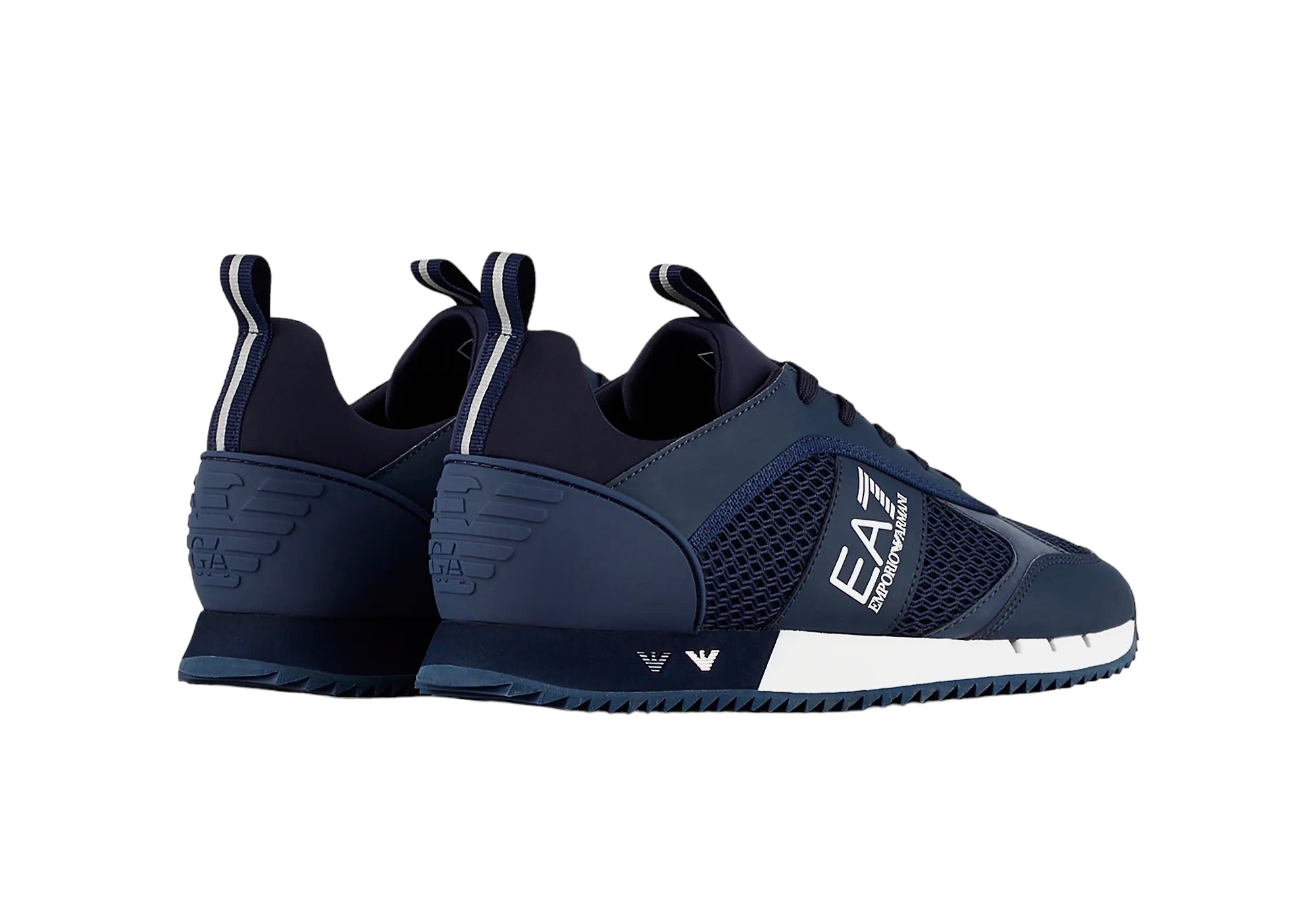 EA7 Emporio Armani Black & White Laces Trainers