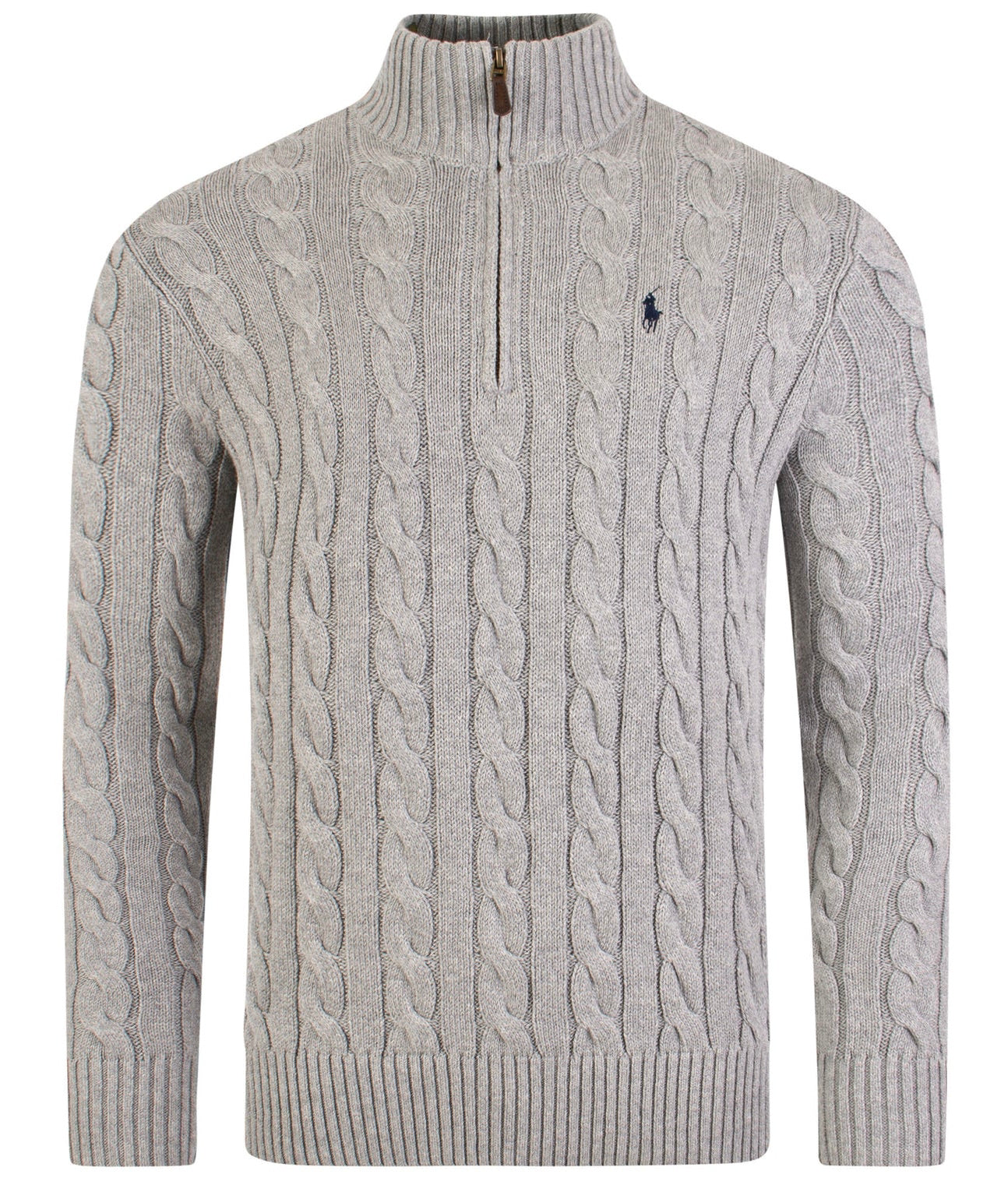 Polo Ralph Lauren Cable Knit Half Zip Cotton Jumper