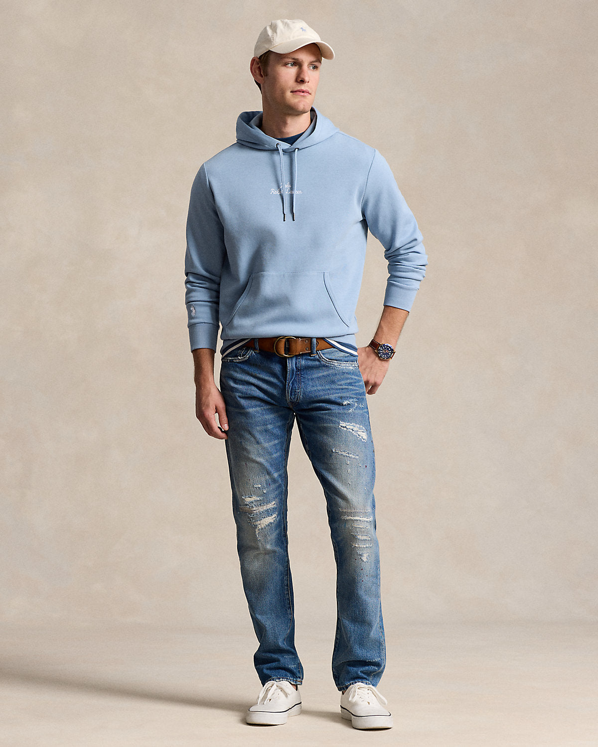 Polo Ralph Lauren Logo Double-Knit Hoodie