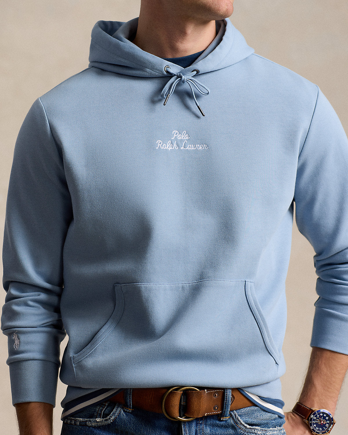 Polo Ralph Lauren Logo Double-Knit Hoodie