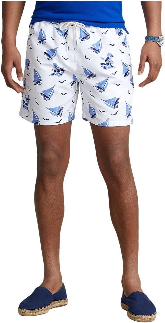 Polo Ralph Lauren Traveller Sailboat Bear Swim Shorts