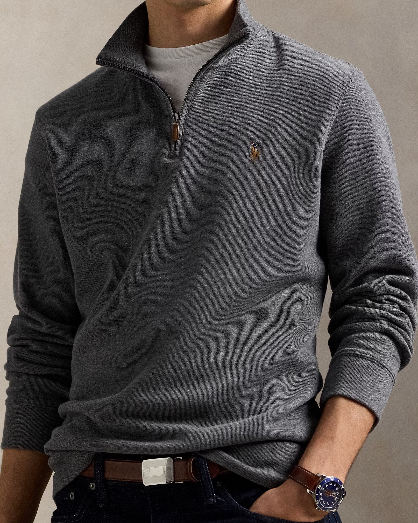 Polo Ralph Lauren Estate Rib Quarter Zip Pullover