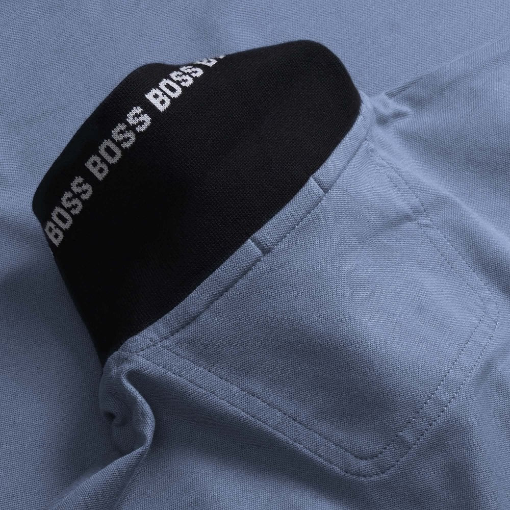 BOSS Paul Slim Fit Stretch Cotton Polo Shirt With Logo Undercollar