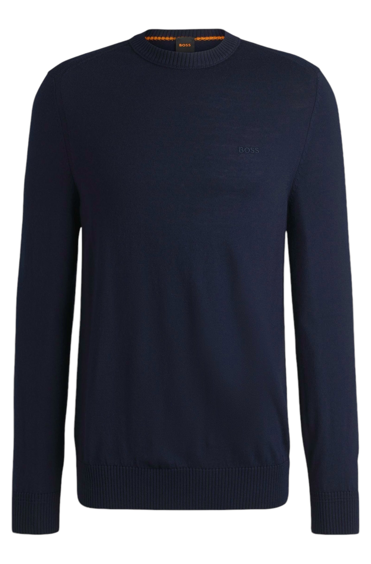BOSS Avac C Wool-Blend Regular-Fit Sweater With Embroidered Logo