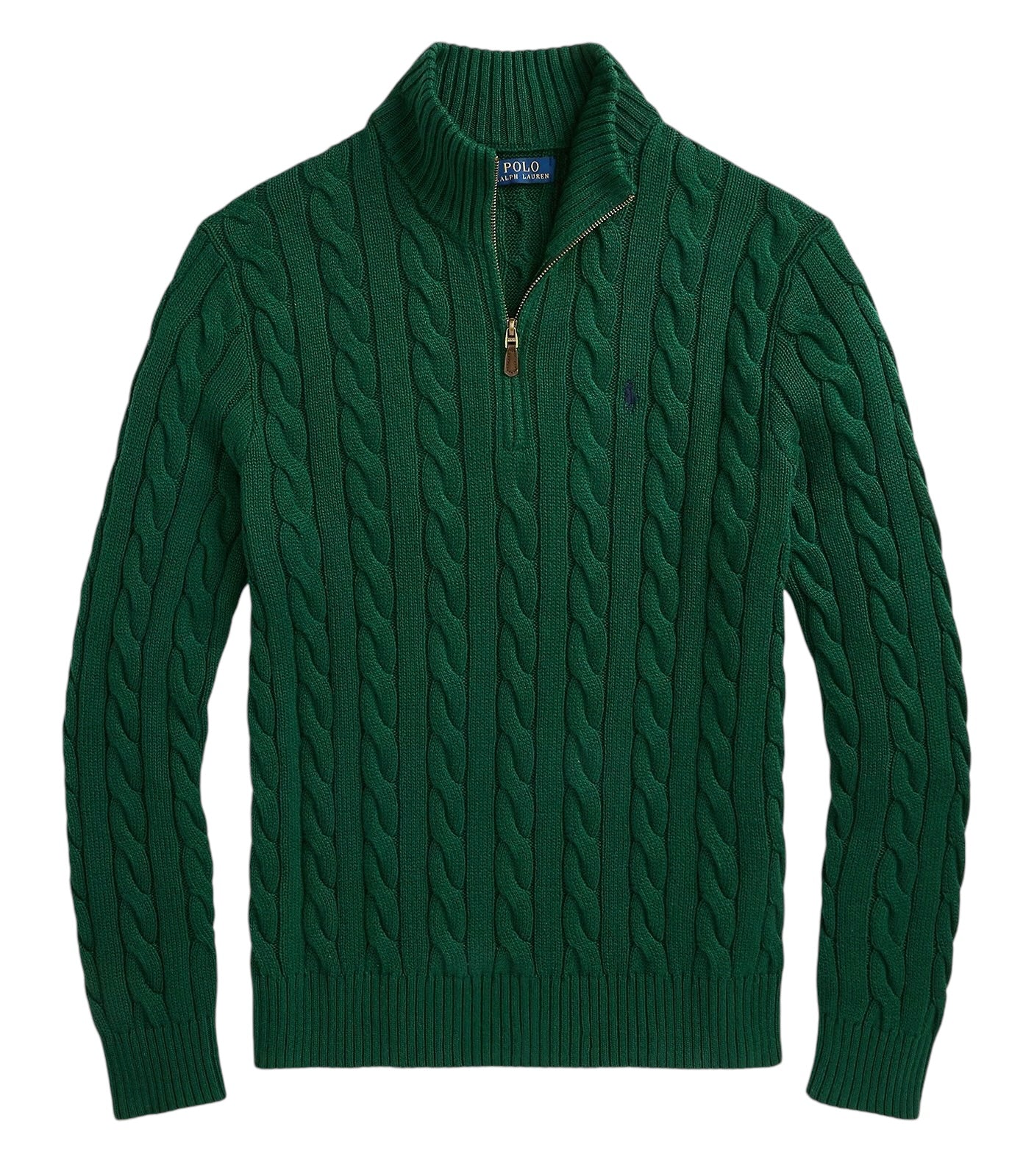 Polo Ralph Lauren Cable Knit Cotton Quarter-Zip Jumper
