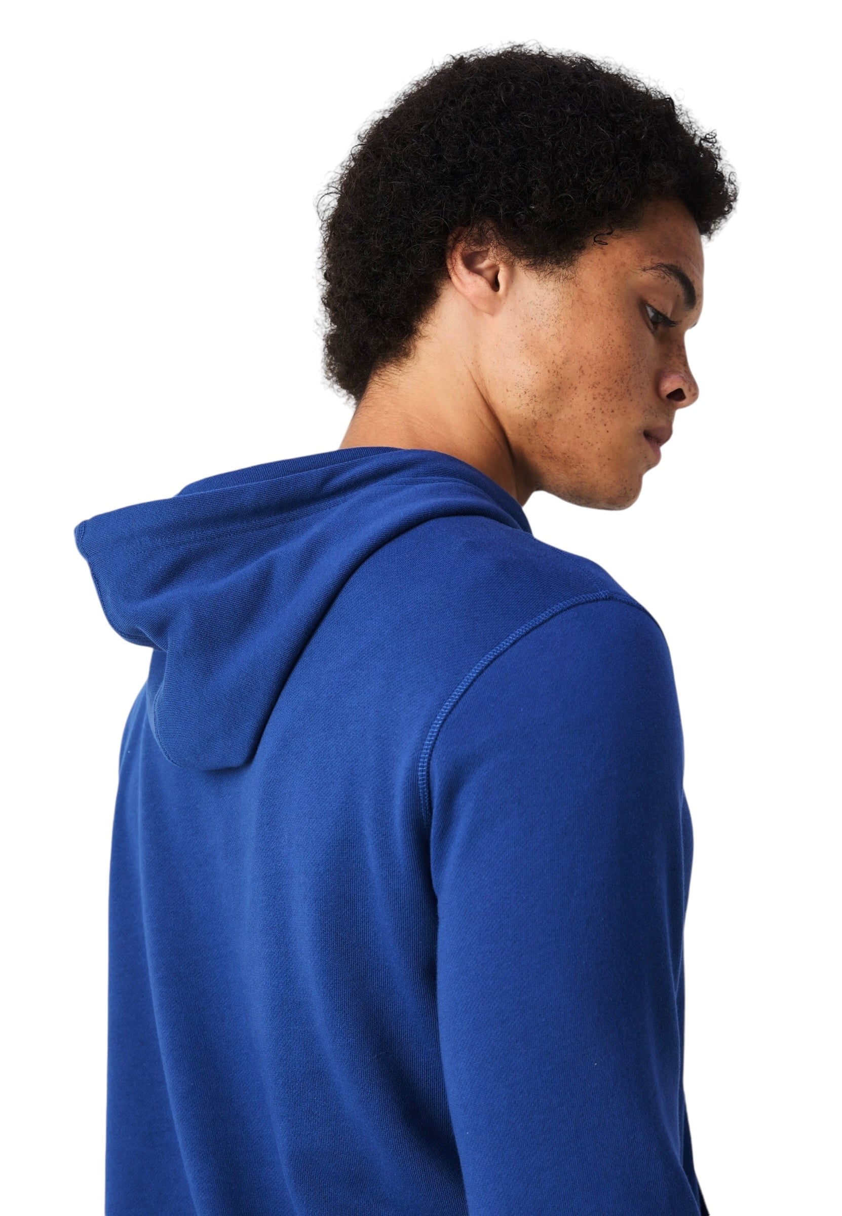 BOSS WETALK COTTON TERRY HOODIE WITH LOGO PATCH