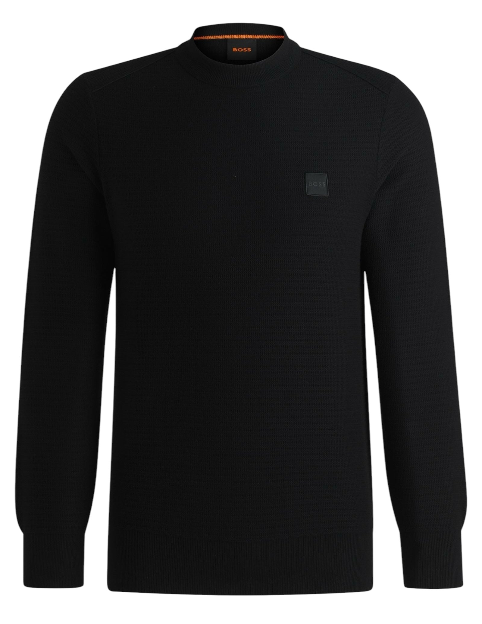 BOSS Anion S Logo-Patch Sweater In Cotton And Cashmere