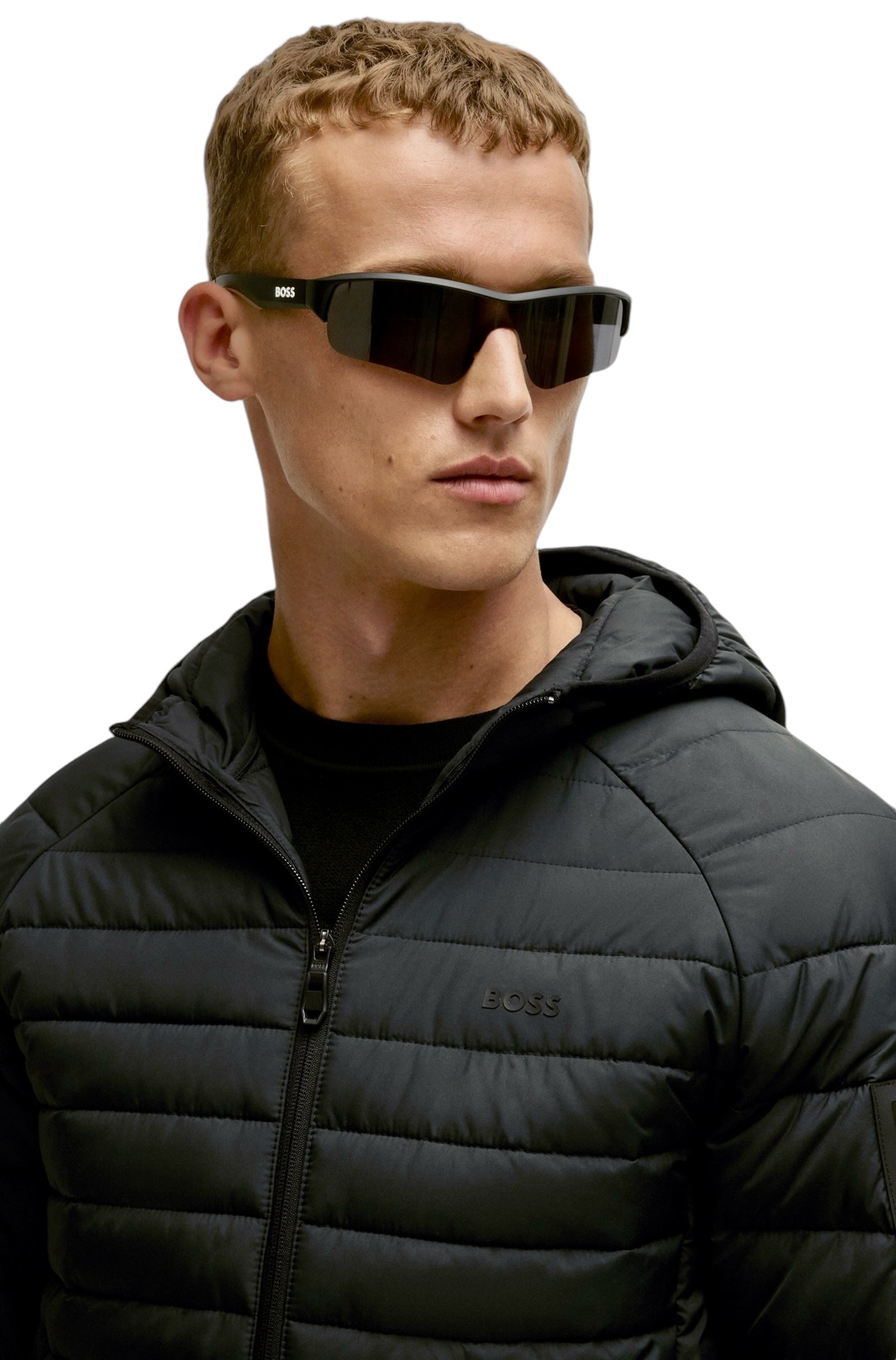 BOSS J_Thor 2 Water Repellent Padded Jacket With Decorative Reflective Details