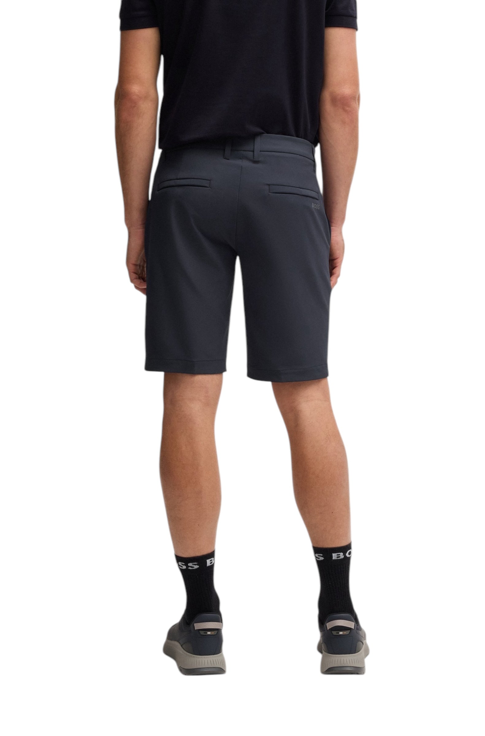 BOSS S_Commuter Slim-Fit Shorts In Water-Repellent Stretch Fabric