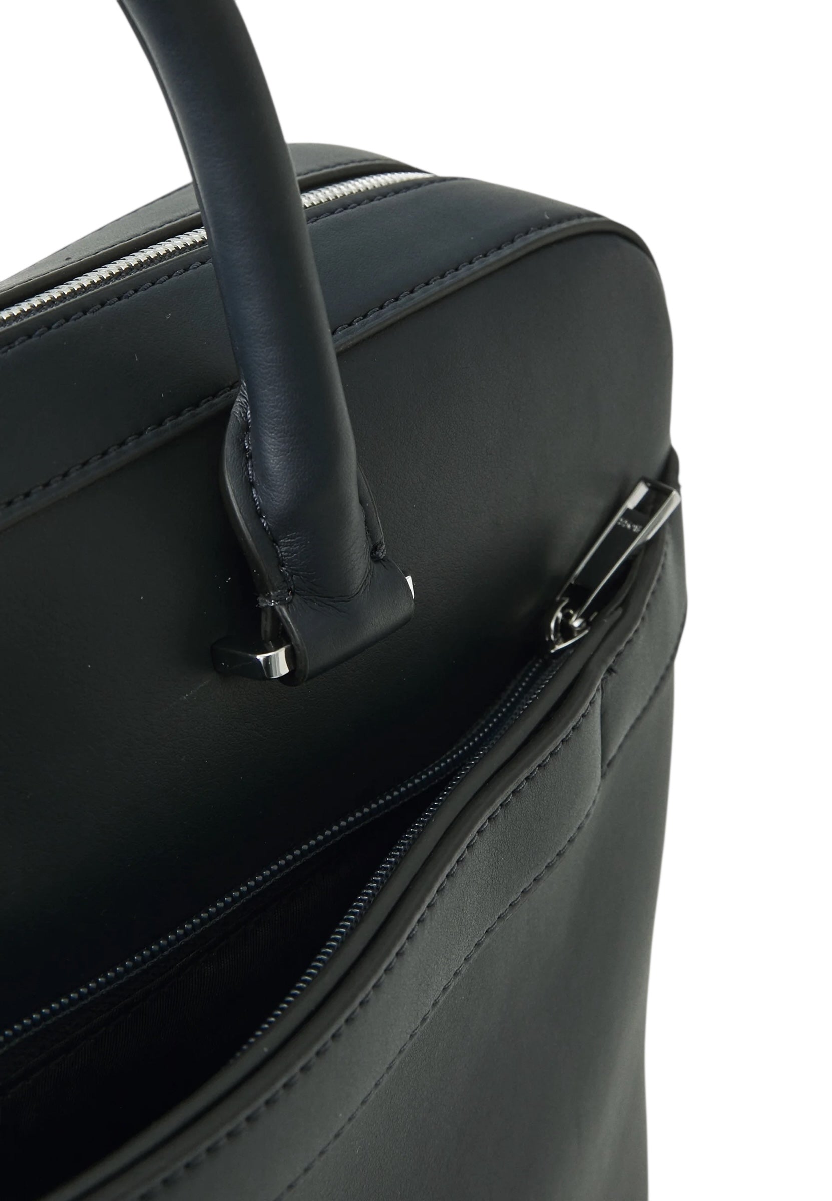 BOSS Ray S Faux Leather Document Case With Textured Trim