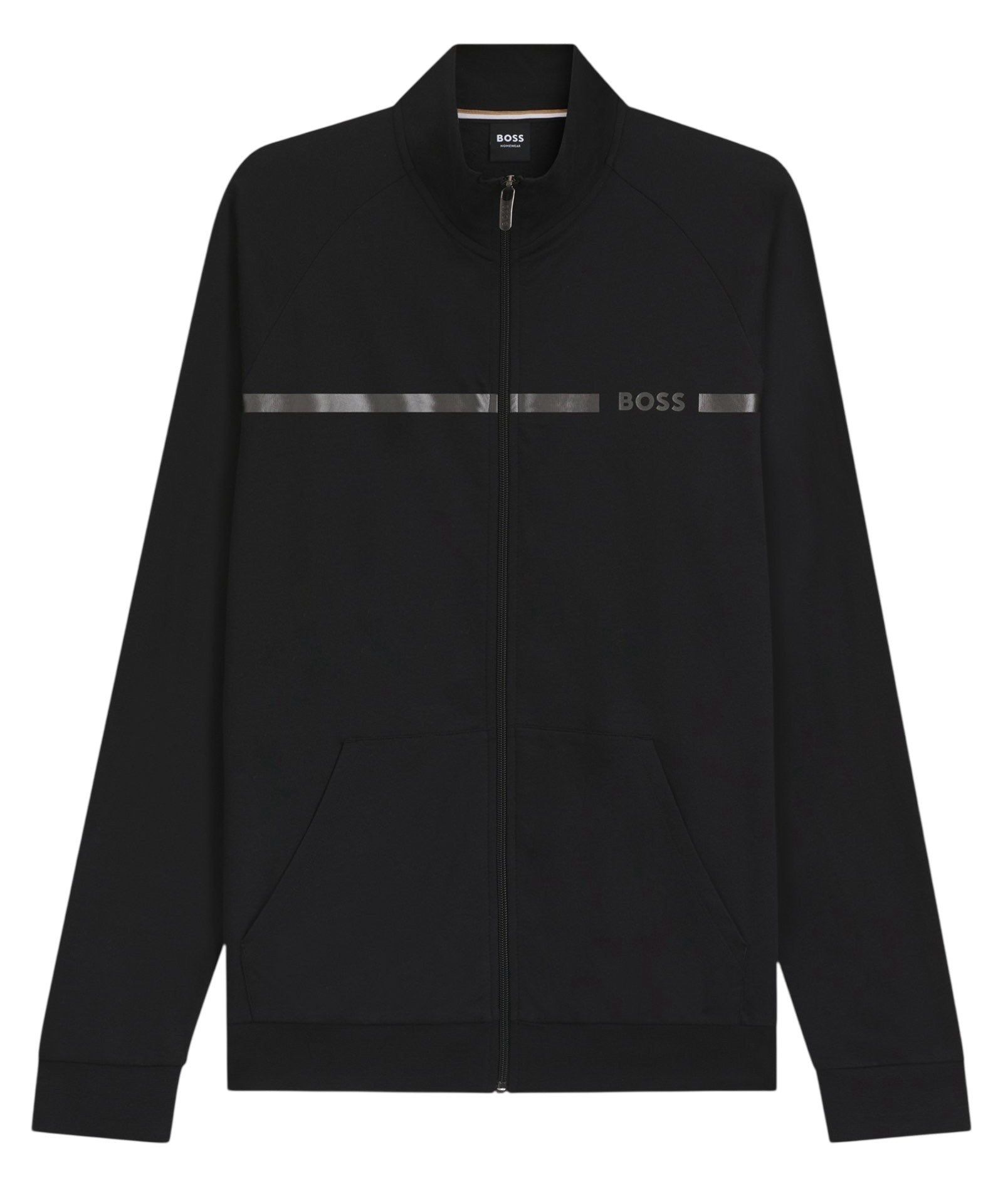 BOSS Authentic Z Cotton-Terry Jacket With Stripe And Logo