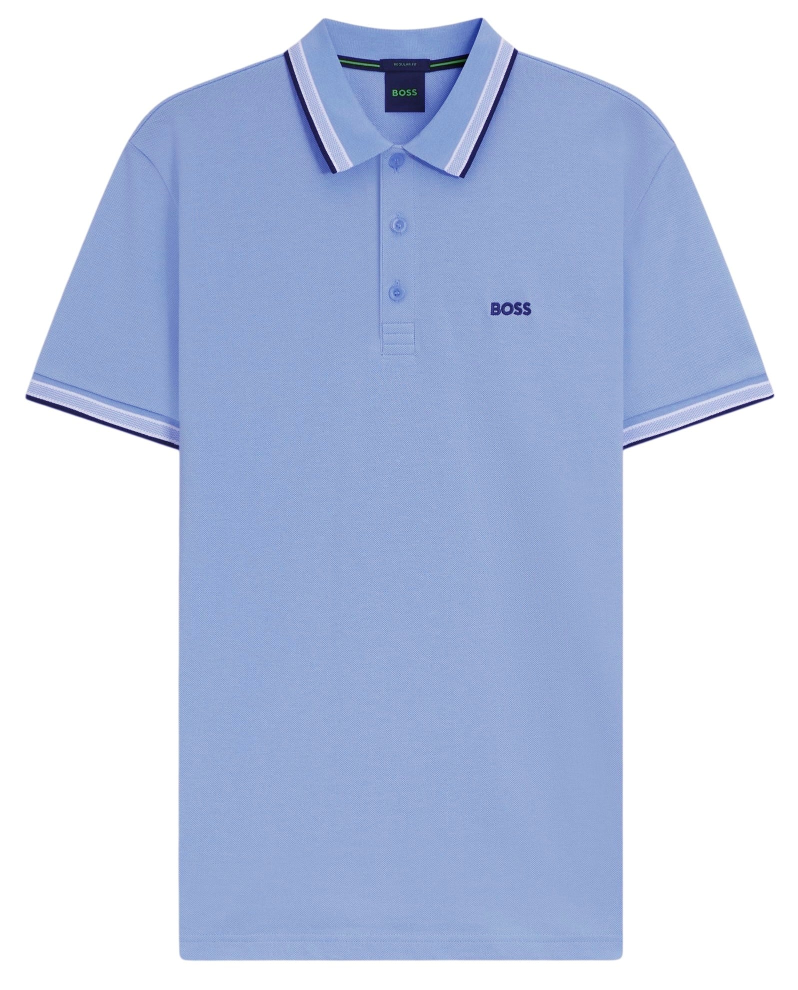 BOSS Paddy Cotton-Piqué Paddy Polo Shirt With Contrast Logo