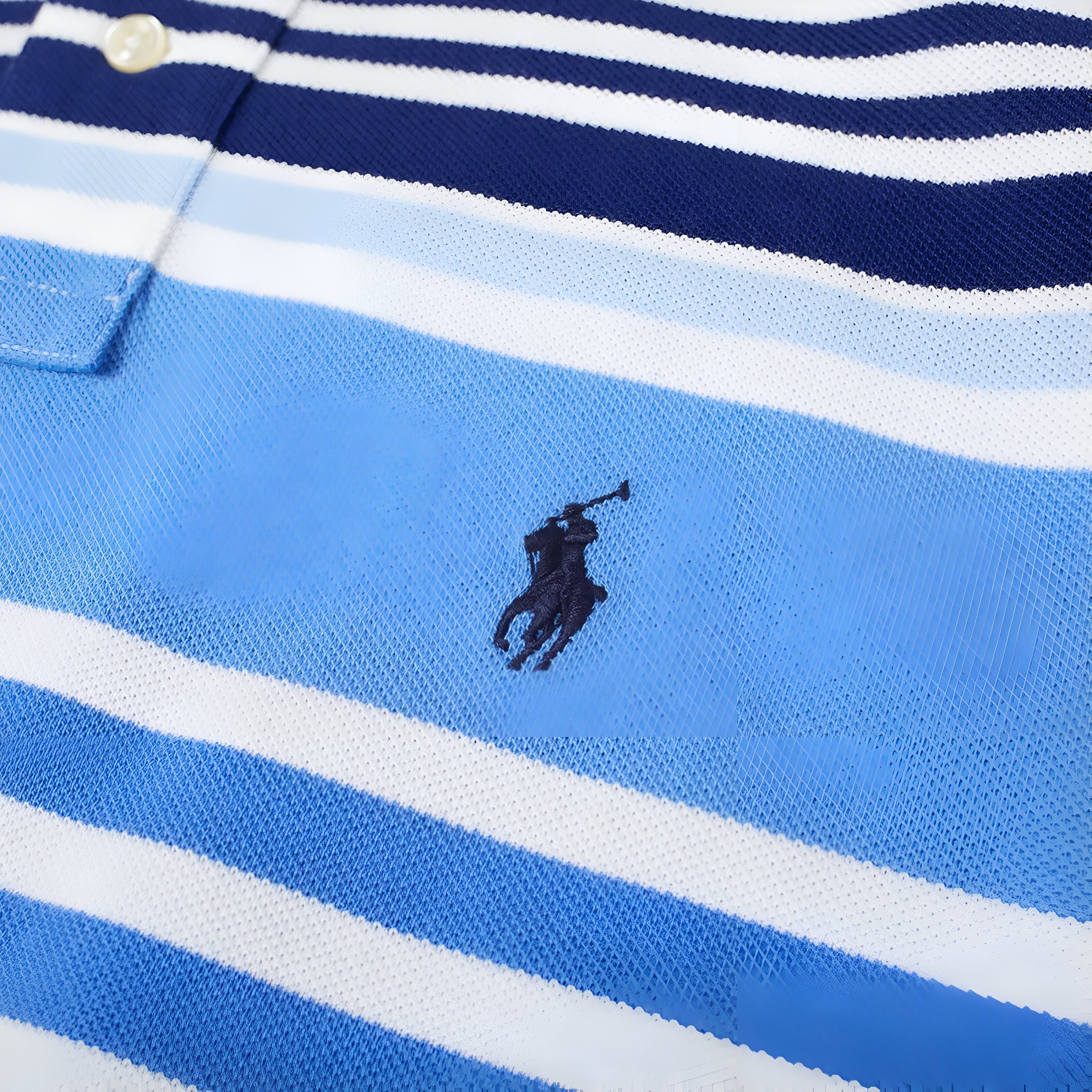 Polo Ralph Lauren Custom Slim Fit Striped Polo Shirt