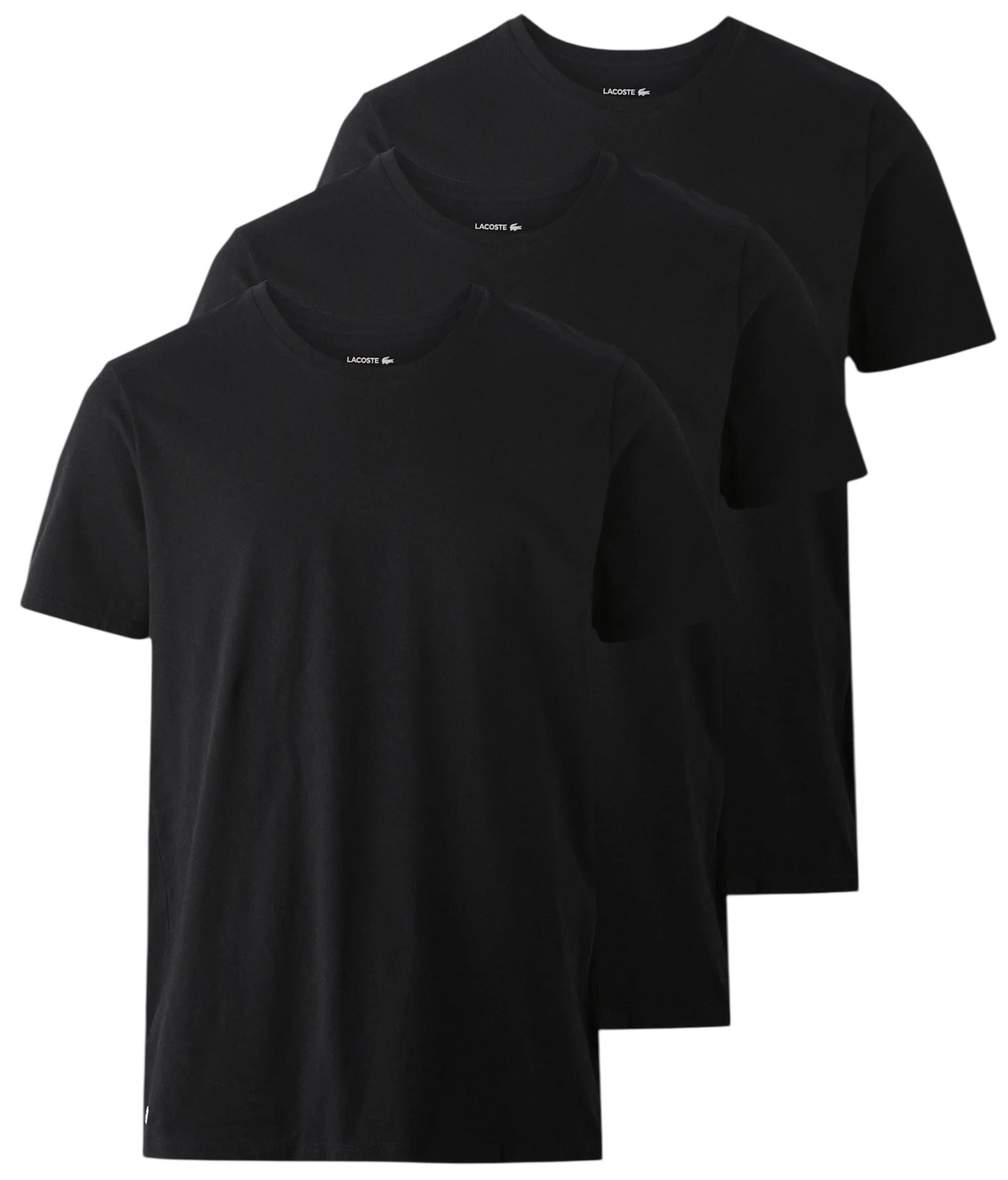 Lacoste Mens Cotton T-Shirt - 3 Pack