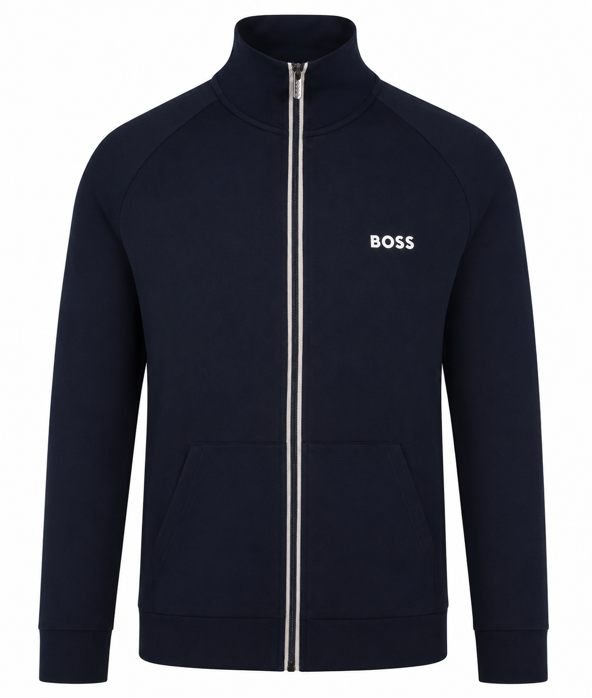BOSS Authentic Z Full Zip Jacket With Stripe And Logo