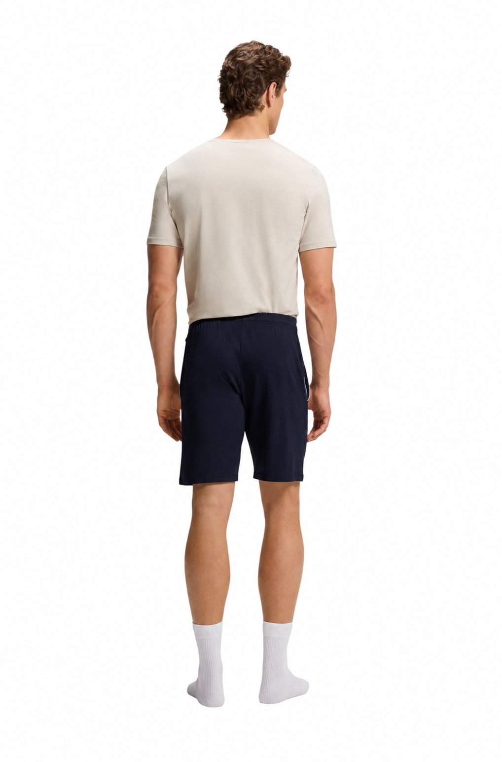 BOSS Stretch-Cotton Shorts With Embroidered Logo