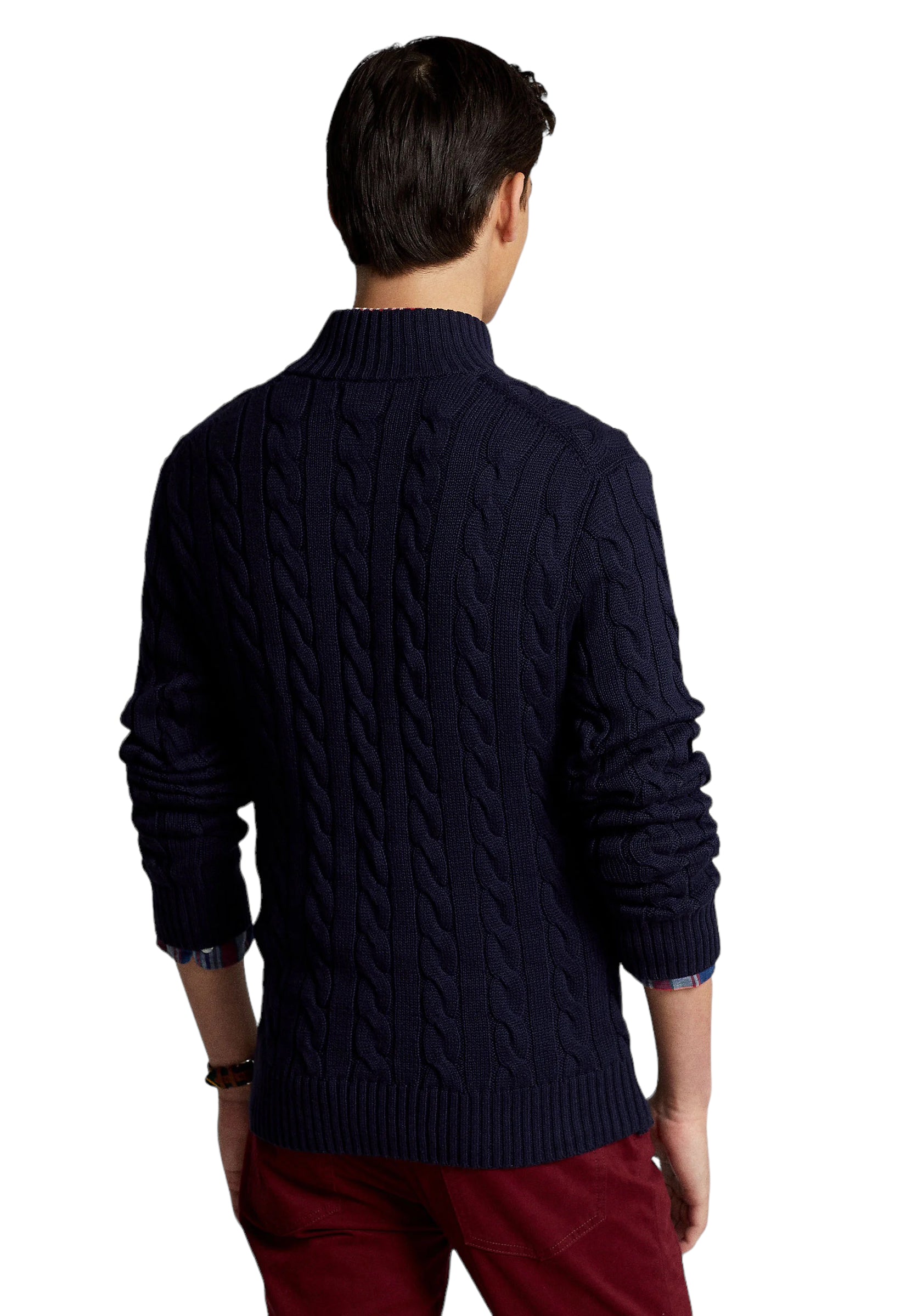 Polo Ralph Lauren Cable Knit Half Zip Cotton Jumper