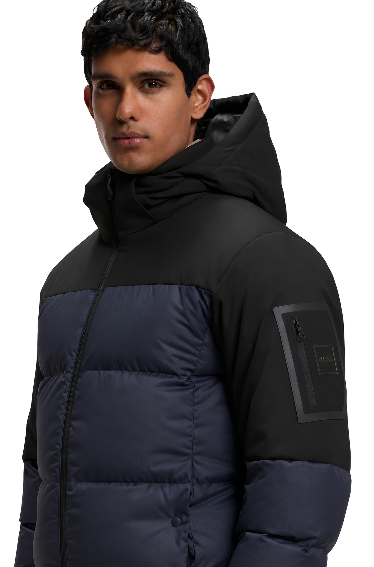 BOSS Block-X Water-Repellent Jacket With Down Filling And Detachable Hood