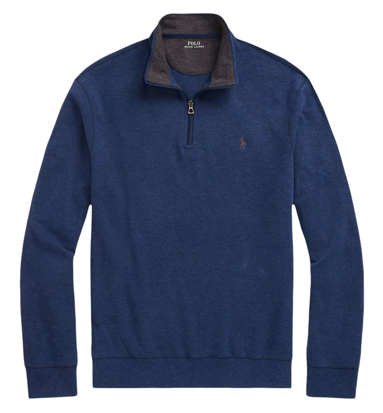 POLO RALPH LAUREN LUXURY JERSEY QUARTER-ZIP PULLOVER