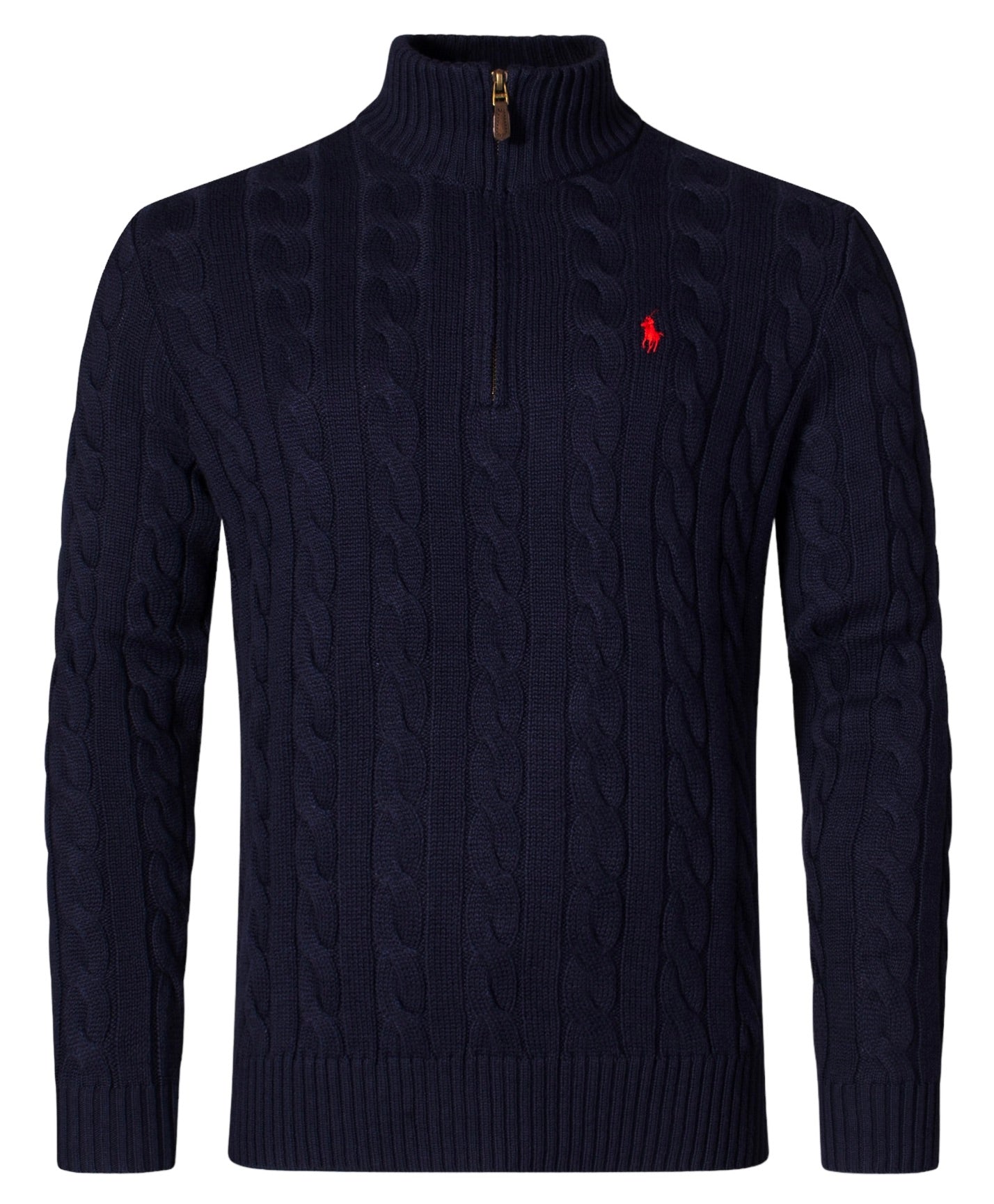 Polo Ralph Lauren Cable Knit Half Zip Cotton Jumper