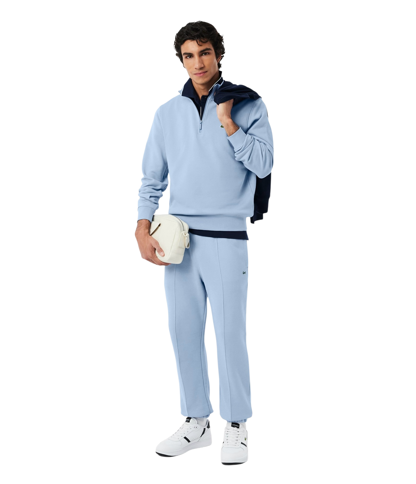 Lacoste High Neck Zipped Fleece Sweatshirt