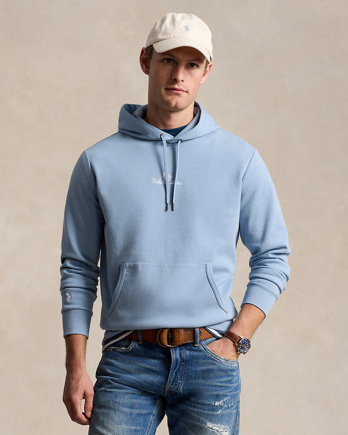 Polo Ralph Lauren Logo Double-Knit Hoodie