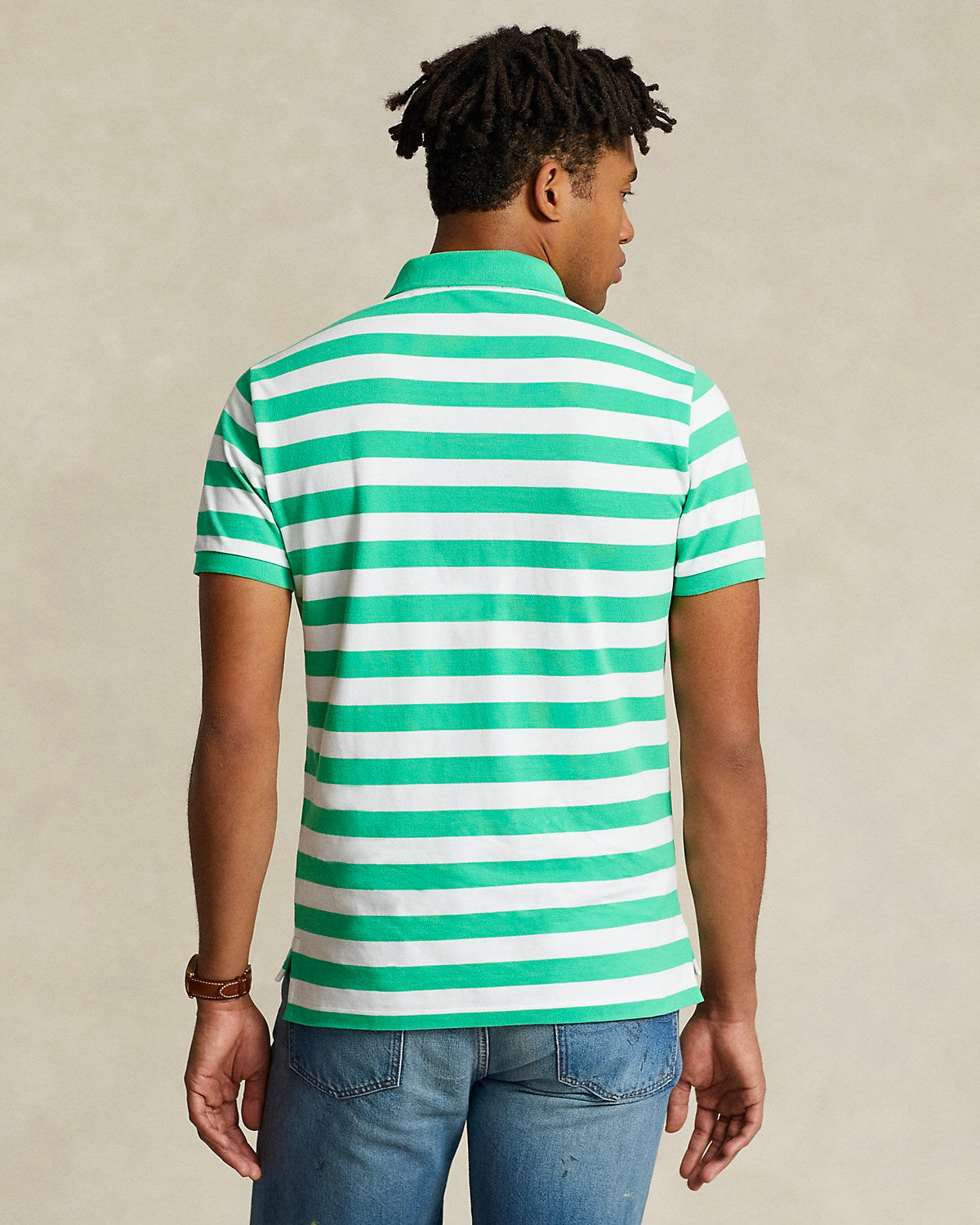 Polo Ralph Lauren Custom Slim Fit Striped Polo Shirt
