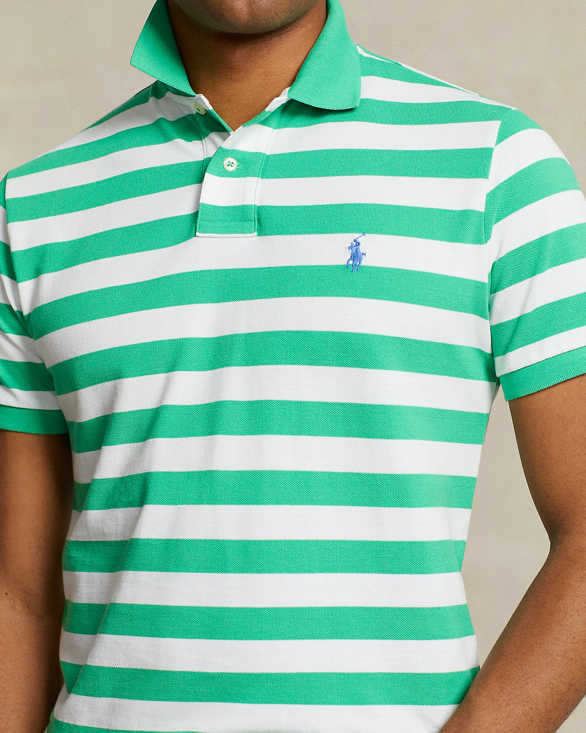 Polo Ralph Lauren Custom Slim Fit Striped Polo Shirt
