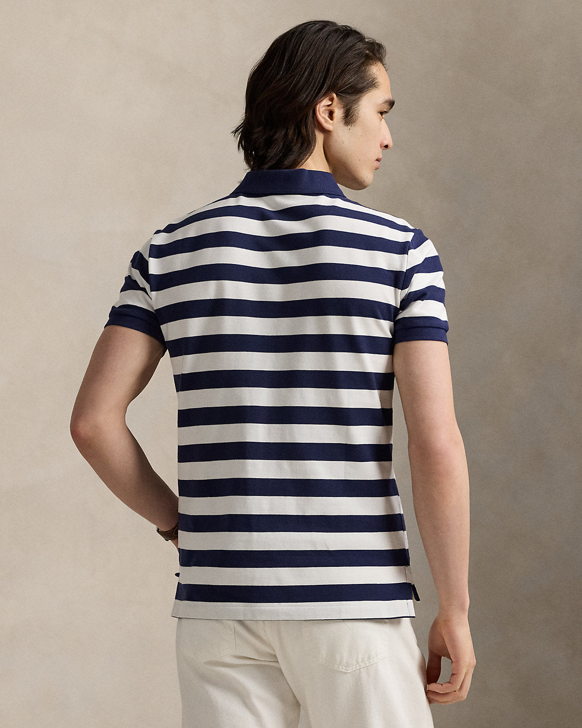 Polo Ralph Lauren Custom Slim Fit Striped Polo Shirt