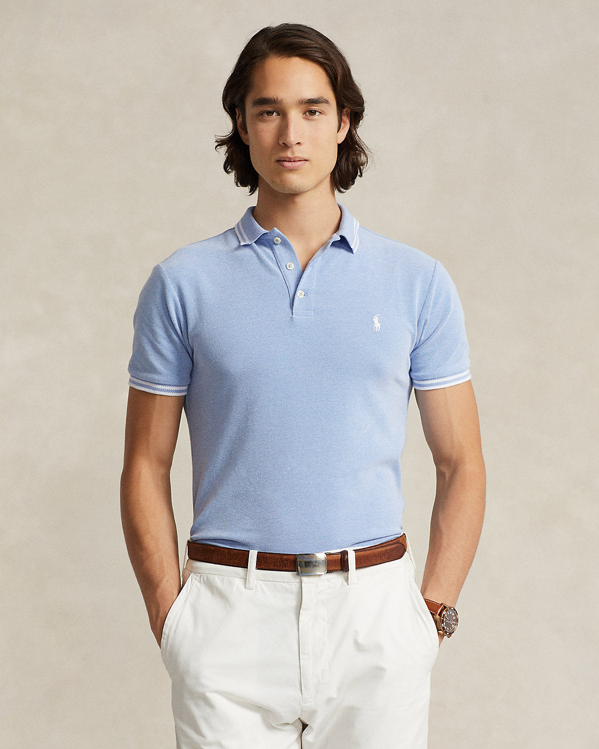 Polo Ralph Lauren Custom Slim Fit Stretch Mesh Polo Shirt