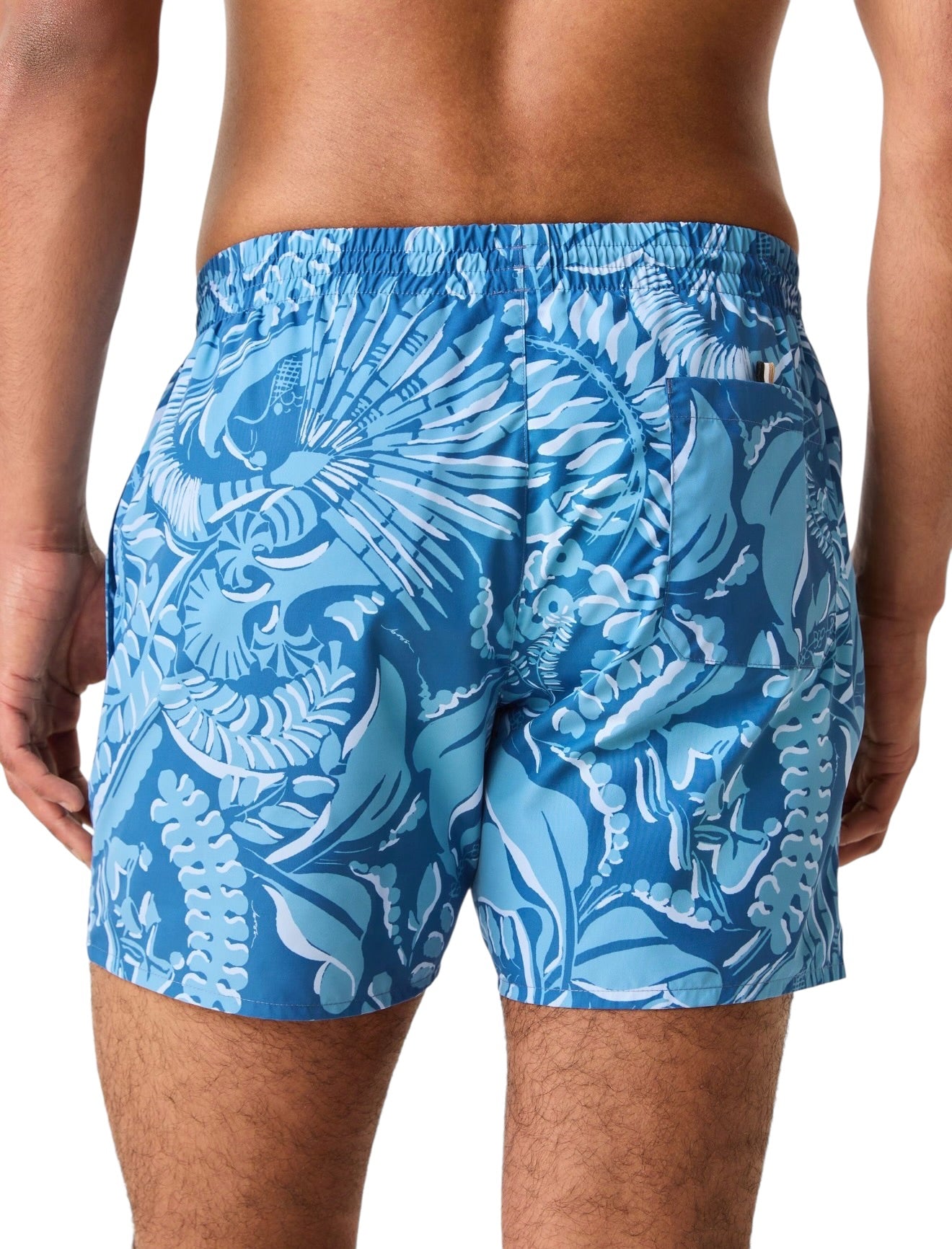 BOSS Piranha Tropical Print Swim Shorts