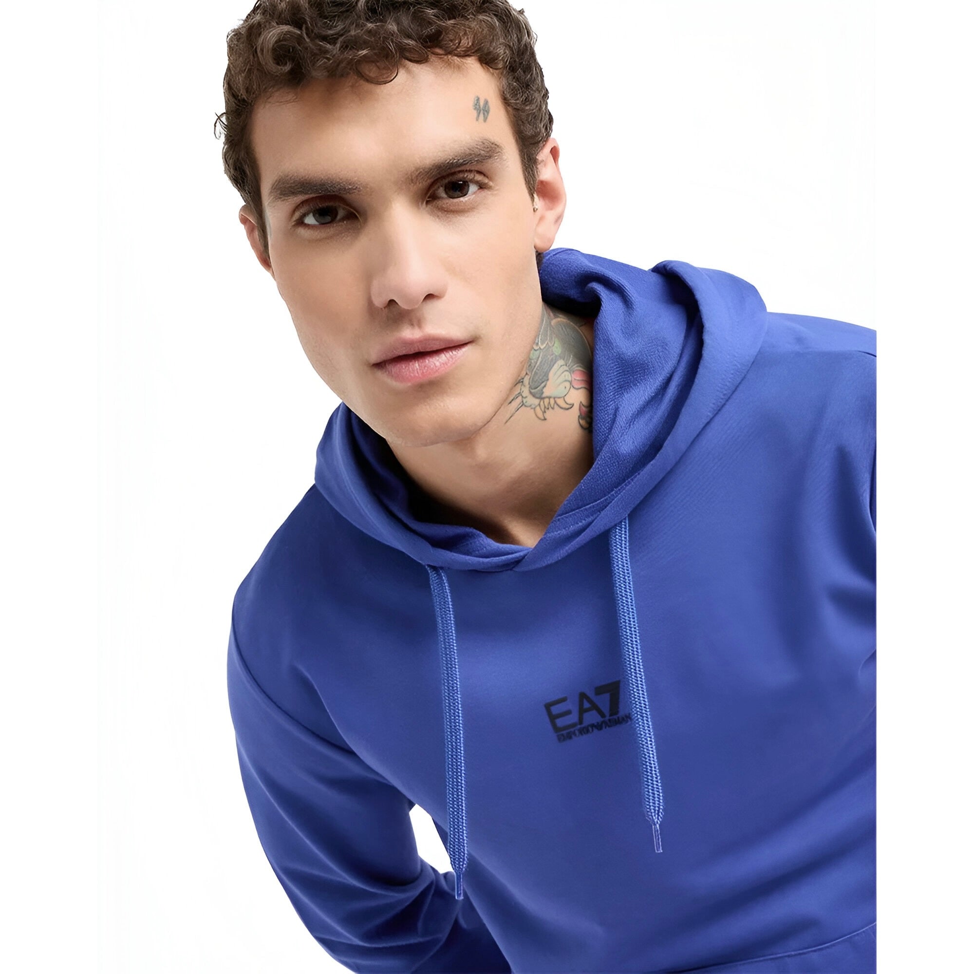 EA7 Emporio Armani Core Identity Cotton Hooded Sweatshirt