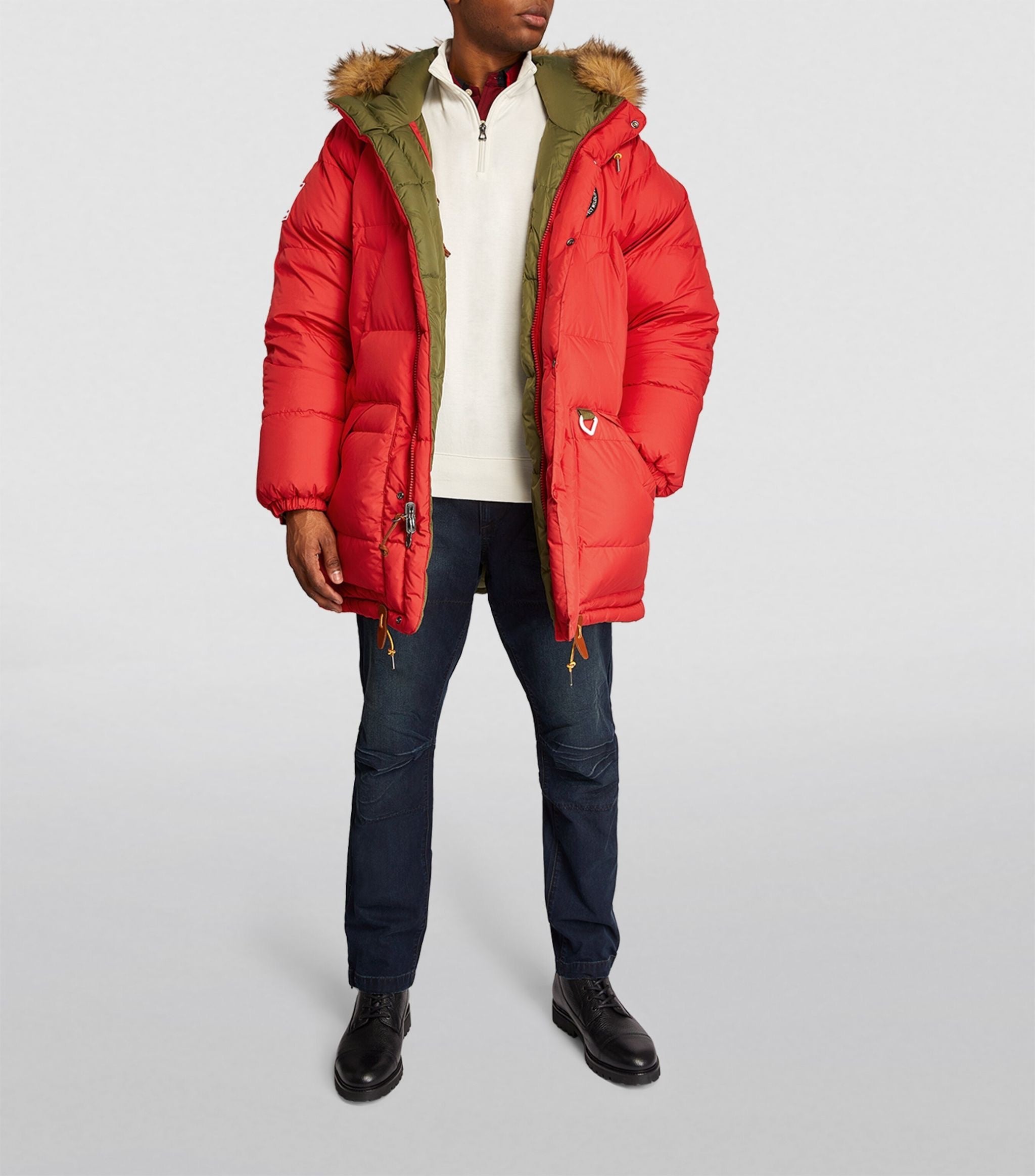 POLO RALPH LAUREN EXPEDITION REVERSIBLE DOWN FILL WATER REPELLENT PARKA JACKET