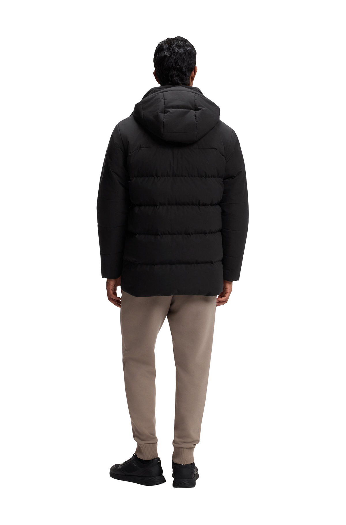 BOSS Block-X Water-Repellent Parka Jacket With Down Filling