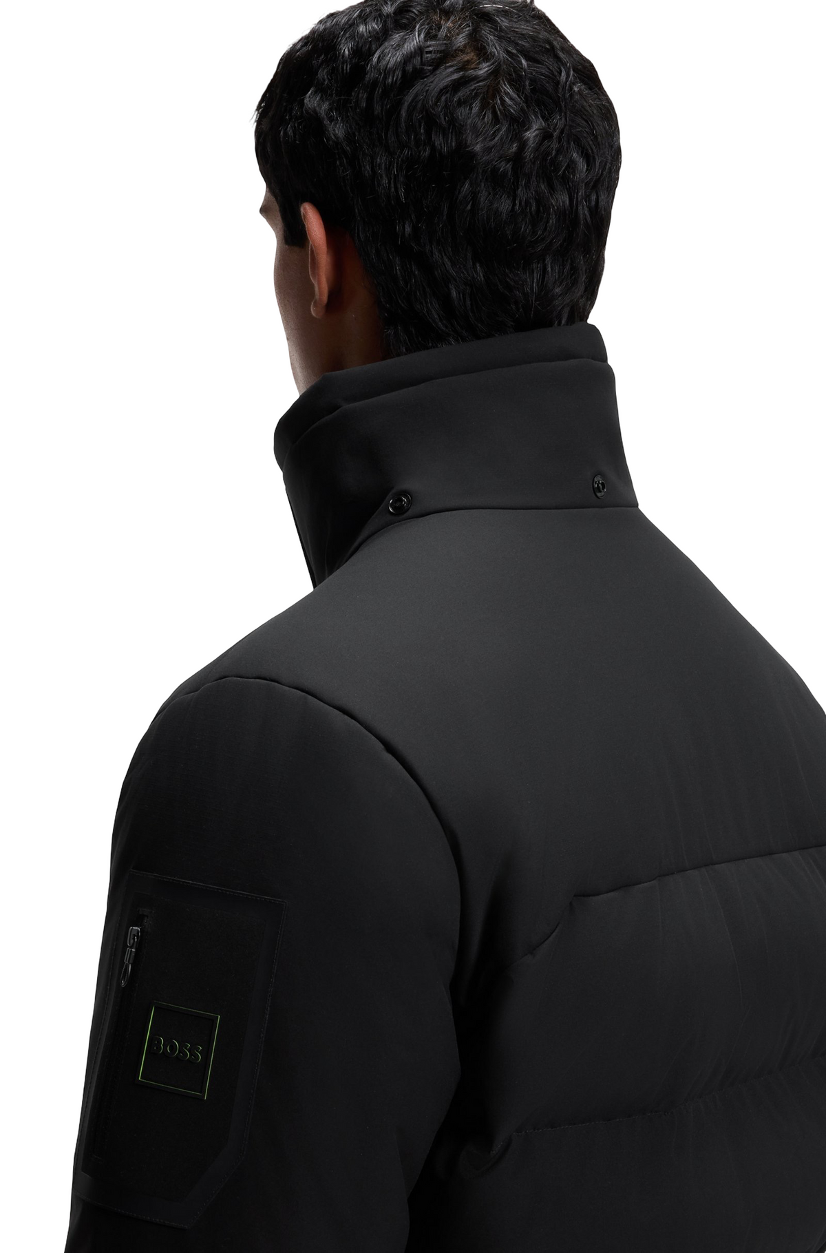 BOSS Block-X Water-Repellent Parka Jacket With Down Filling