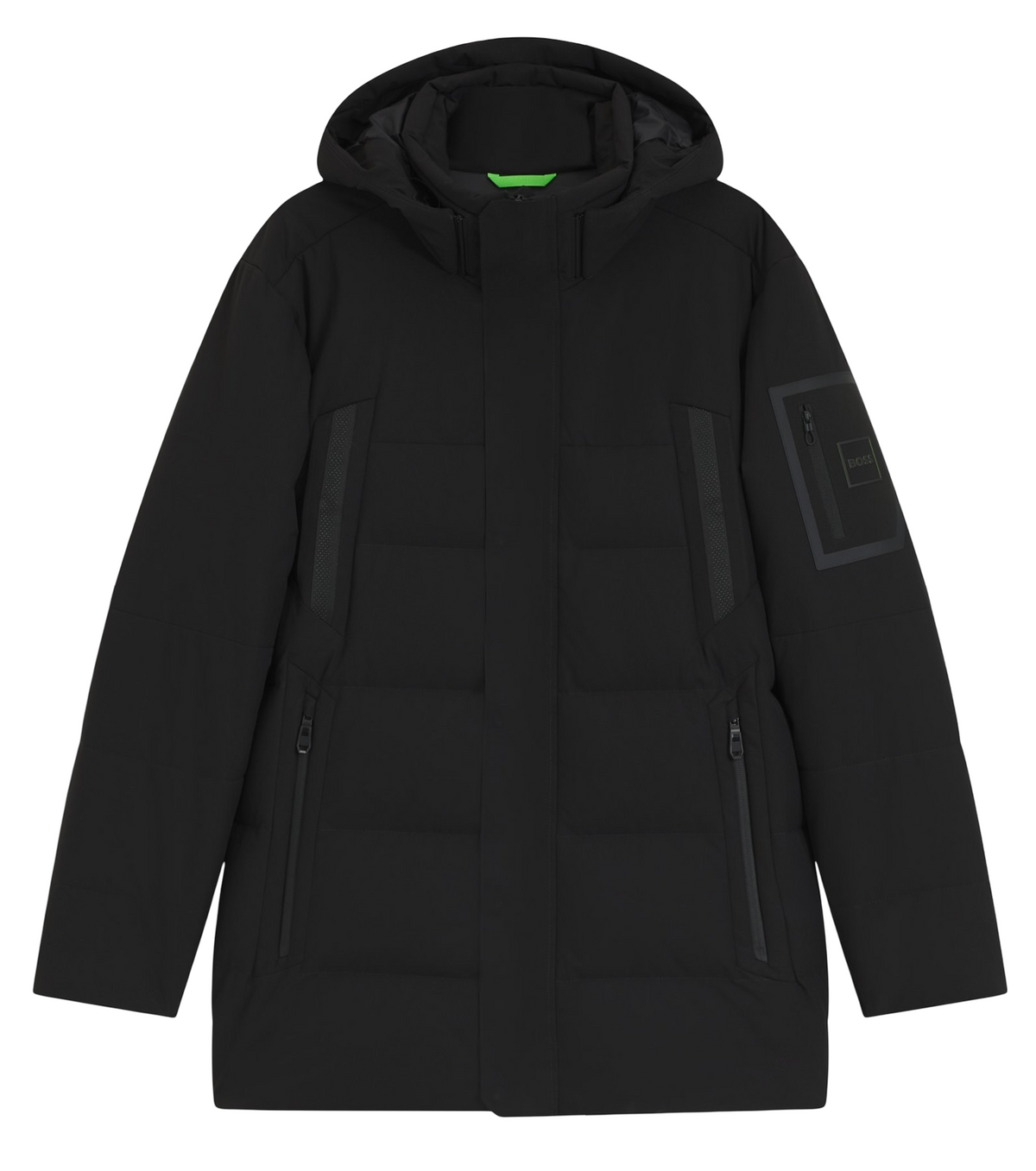 BOSS Block-X Water-Repellent Parka Jacket With Down Filling