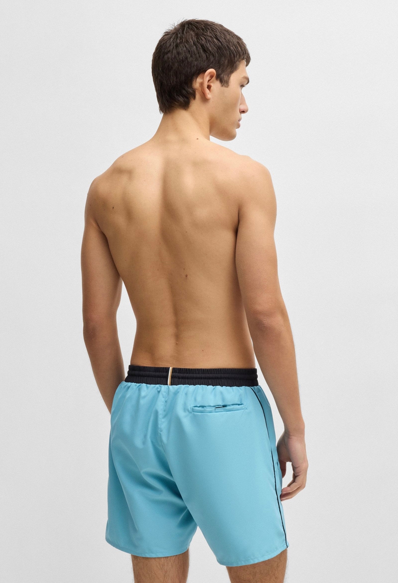 BOSS Starfish Quick-Drying Swim Shorts With Contrast Details