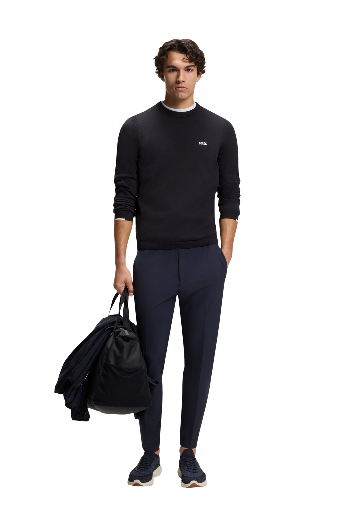 BOSS Ever-X Crew Neck Cotton Sweater