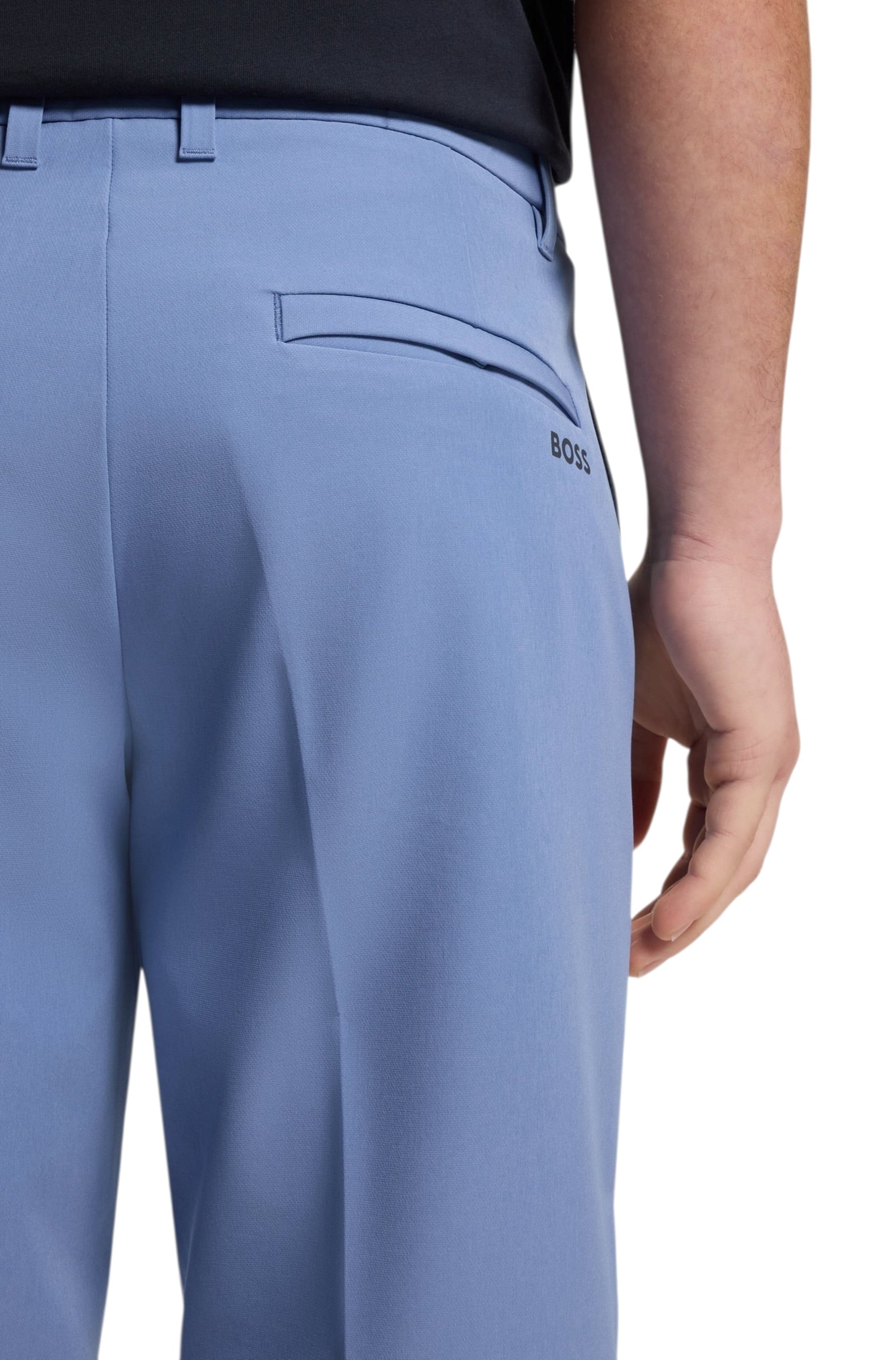 BOSS S Commuter Slim-Fit Shorts In Water-Repellent Stretch Fabric