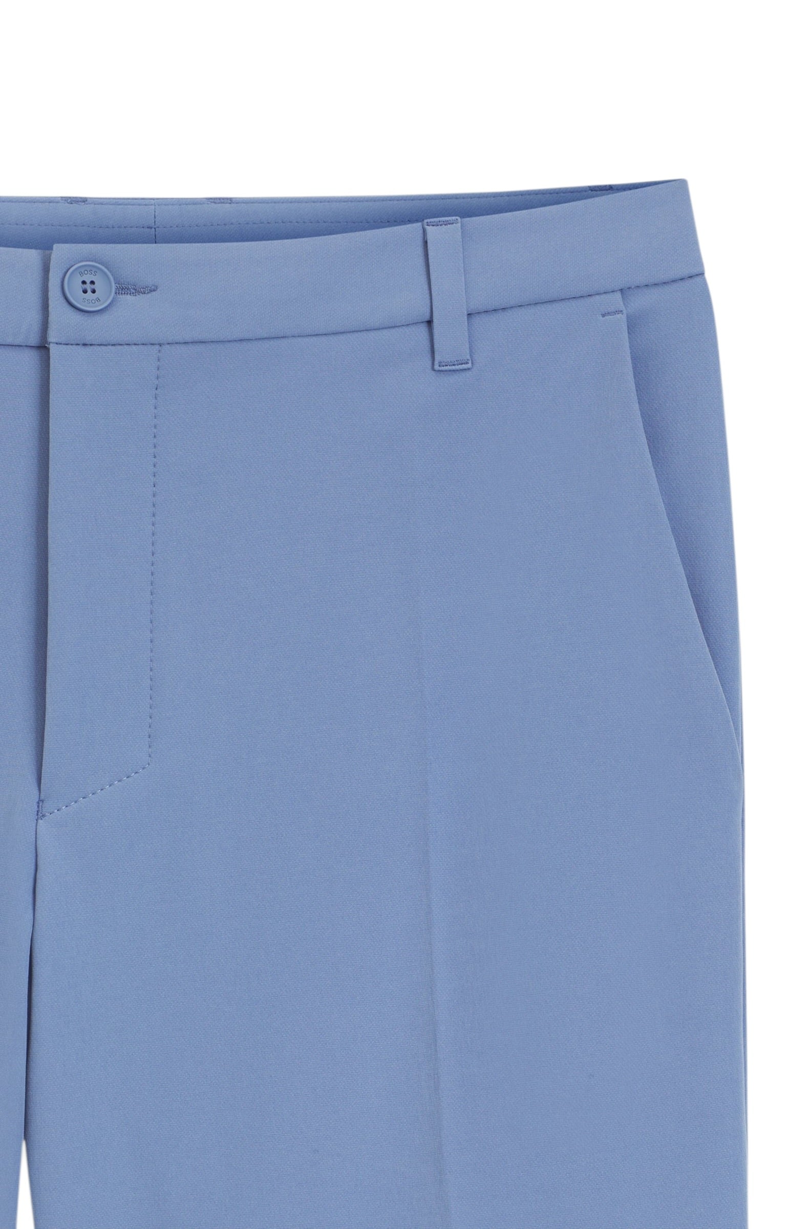 BOSS S Commuter Slim-Fit Shorts In Water-Repellent Stretch Fabric