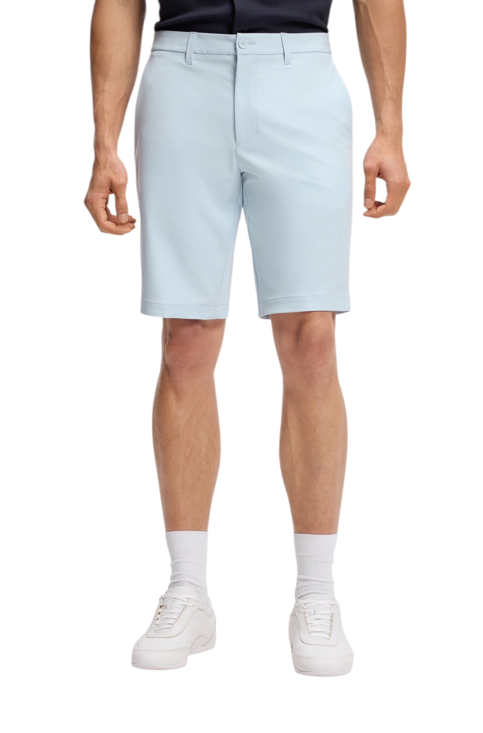 BOSS S Commuter Slim-Fit Shorts In Water-Repellent Stretch Fabric
