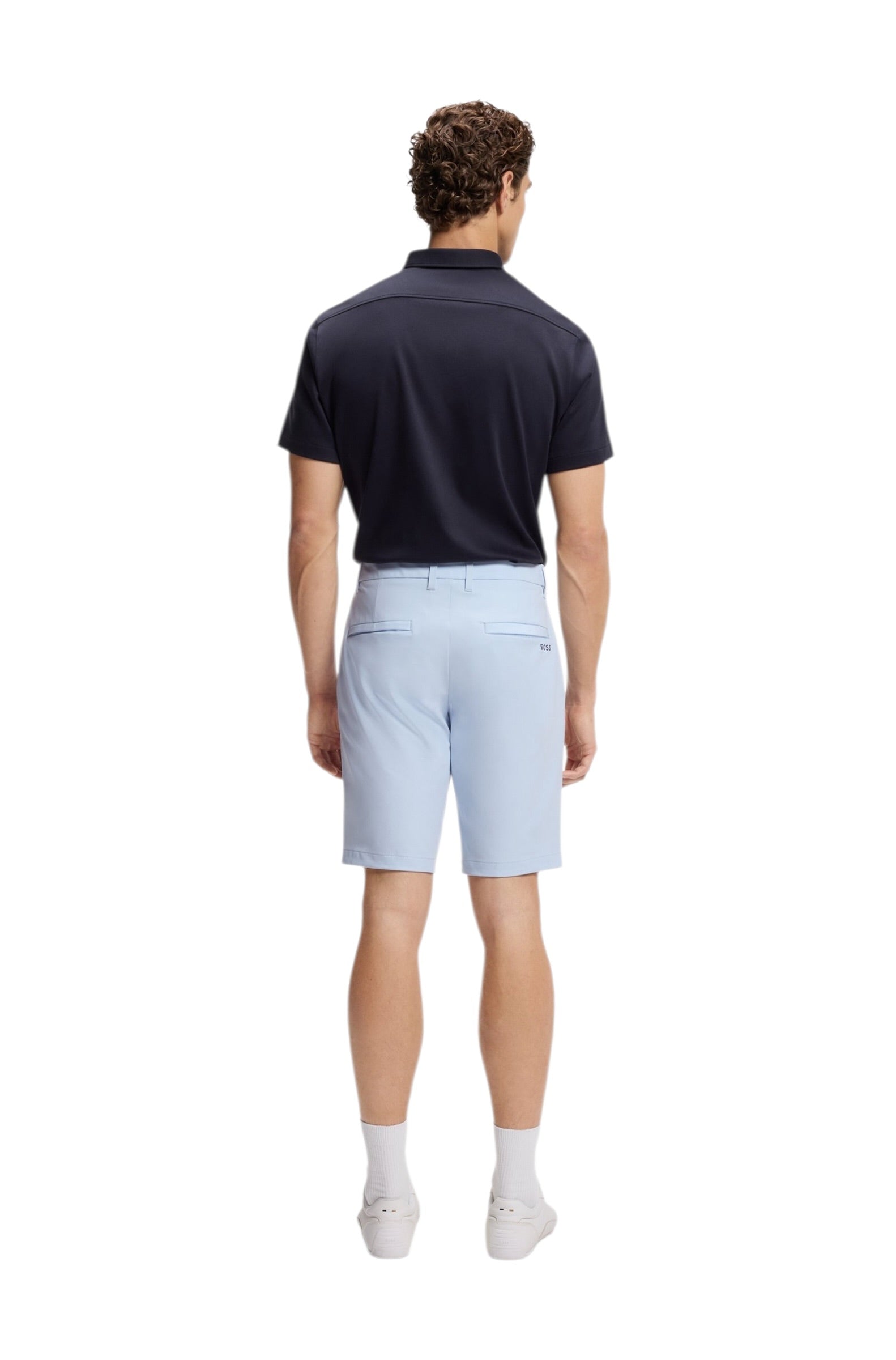 BOSS S Commuter Slim-Fit Shorts In Water-Repellent Stretch Fabric