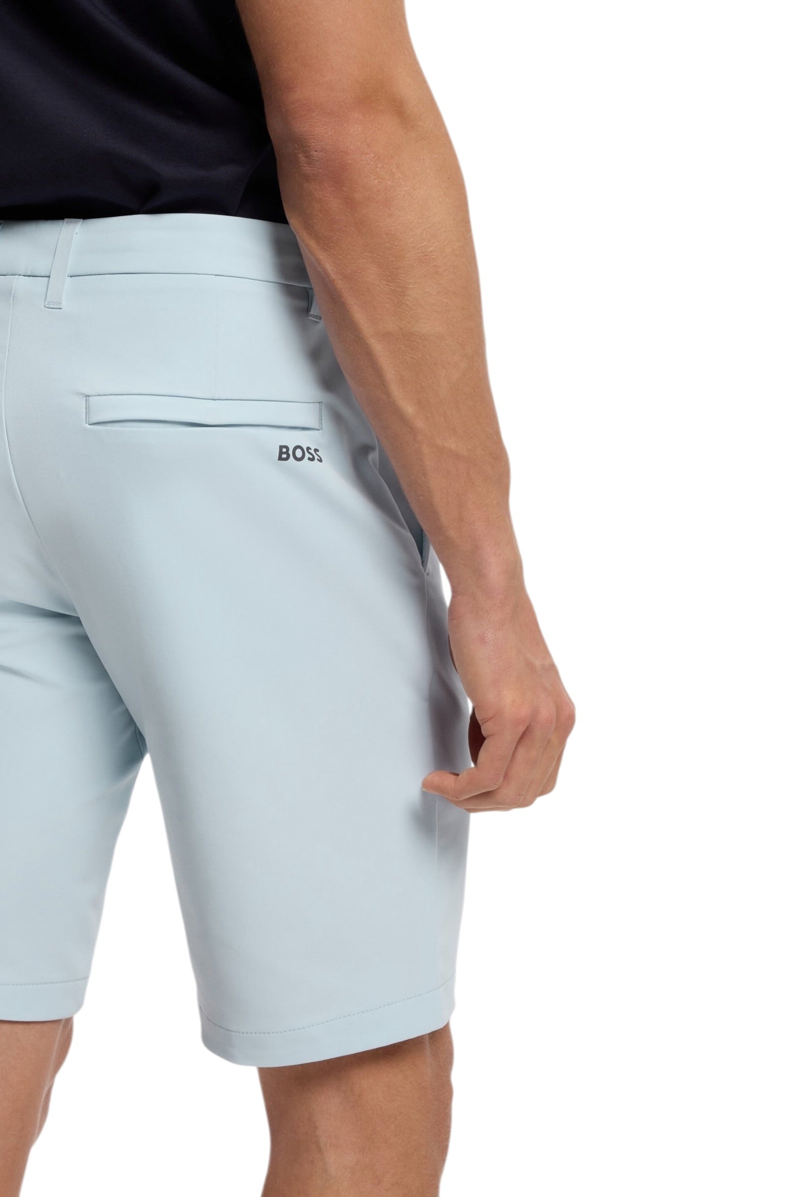 BOSS S Commuter Slim-Fit Shorts In Water-Repellent Stretch Fabric