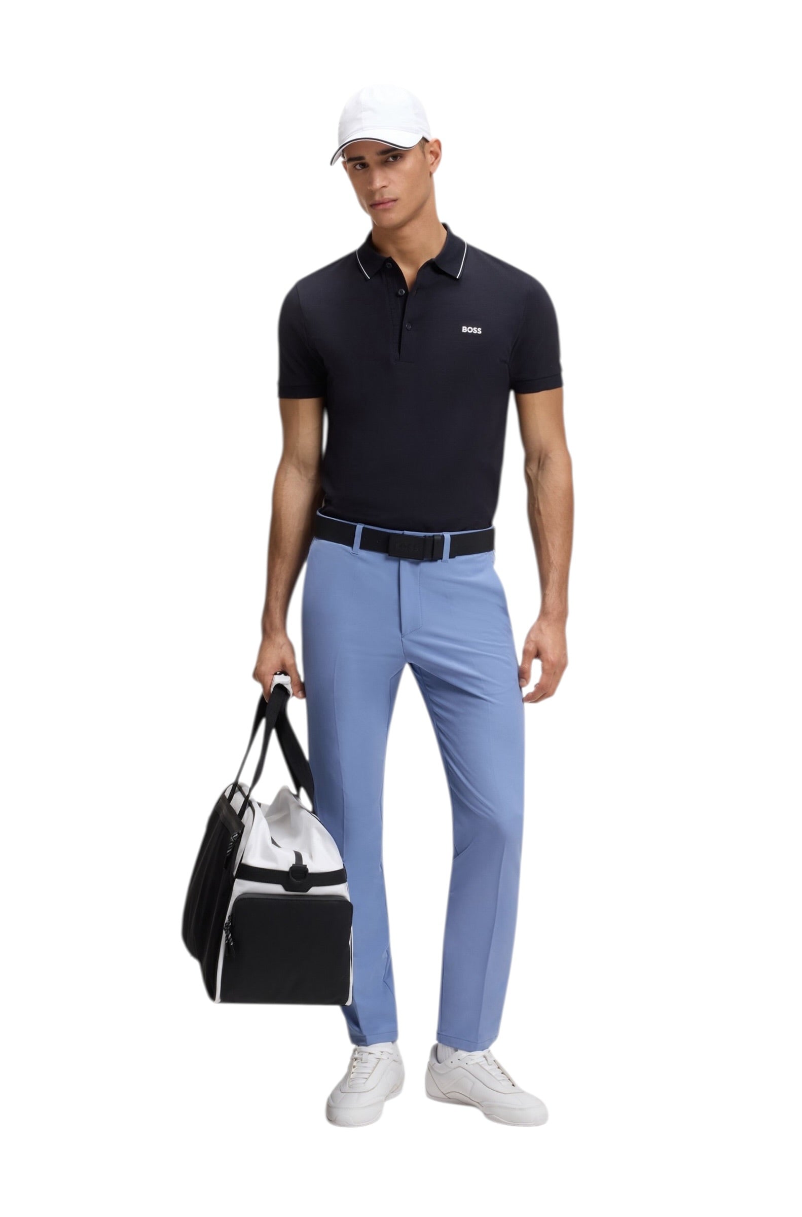 BOSS Slim-Fit T Commuter Trousers In Water-Repellent Stretch Fabric