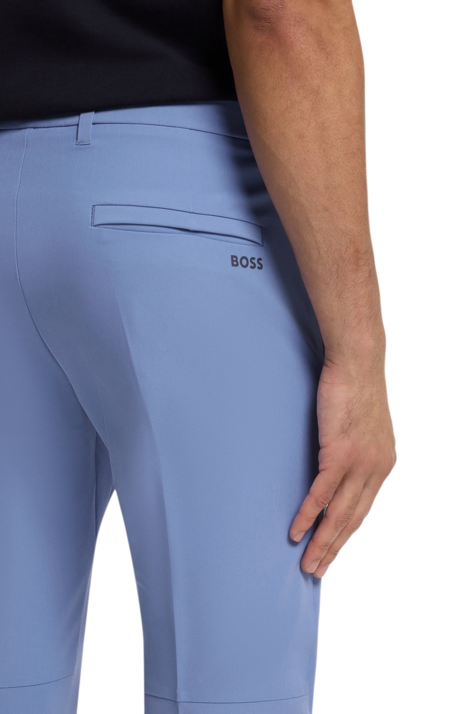 BOSS Slim-Fit T Commuter Trousers In Water-Repellent Stretch Fabric