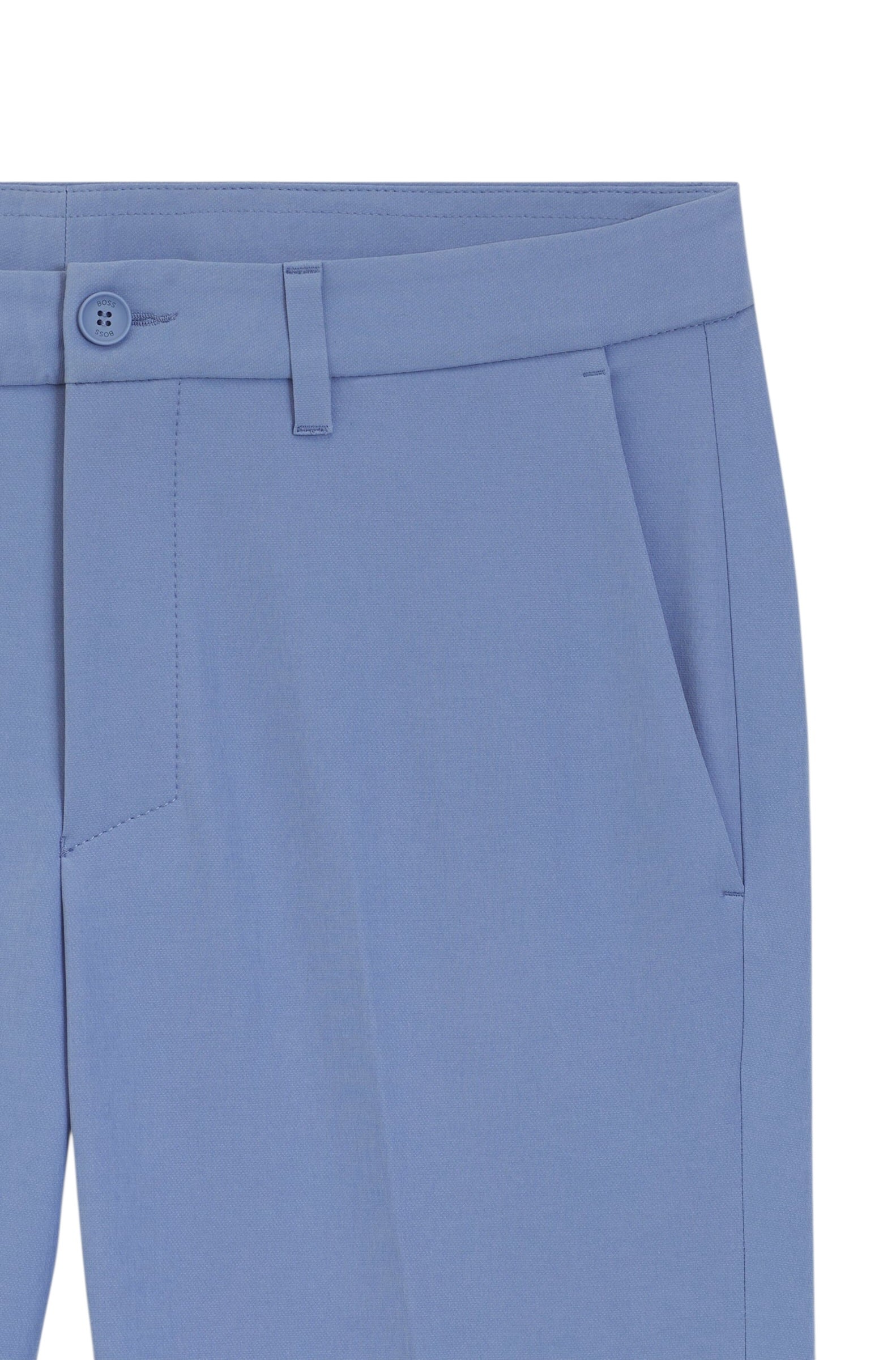 BOSS Slim-Fit T Commuter Trousers In Water-Repellent Stretch Fabric