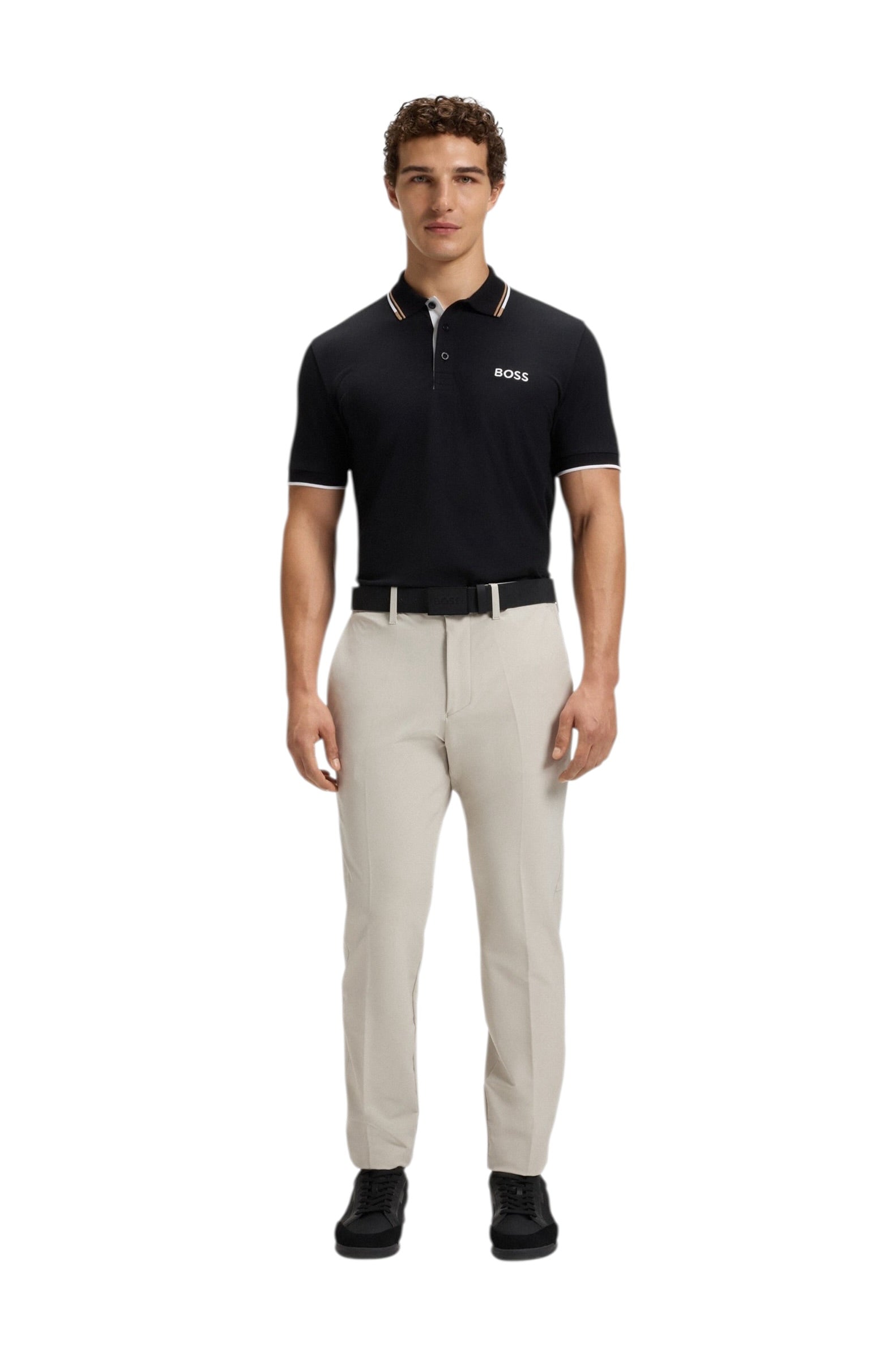 BOSS Slim-Fit T Commuter Trousers In Water-Repellent Stretch Fabric