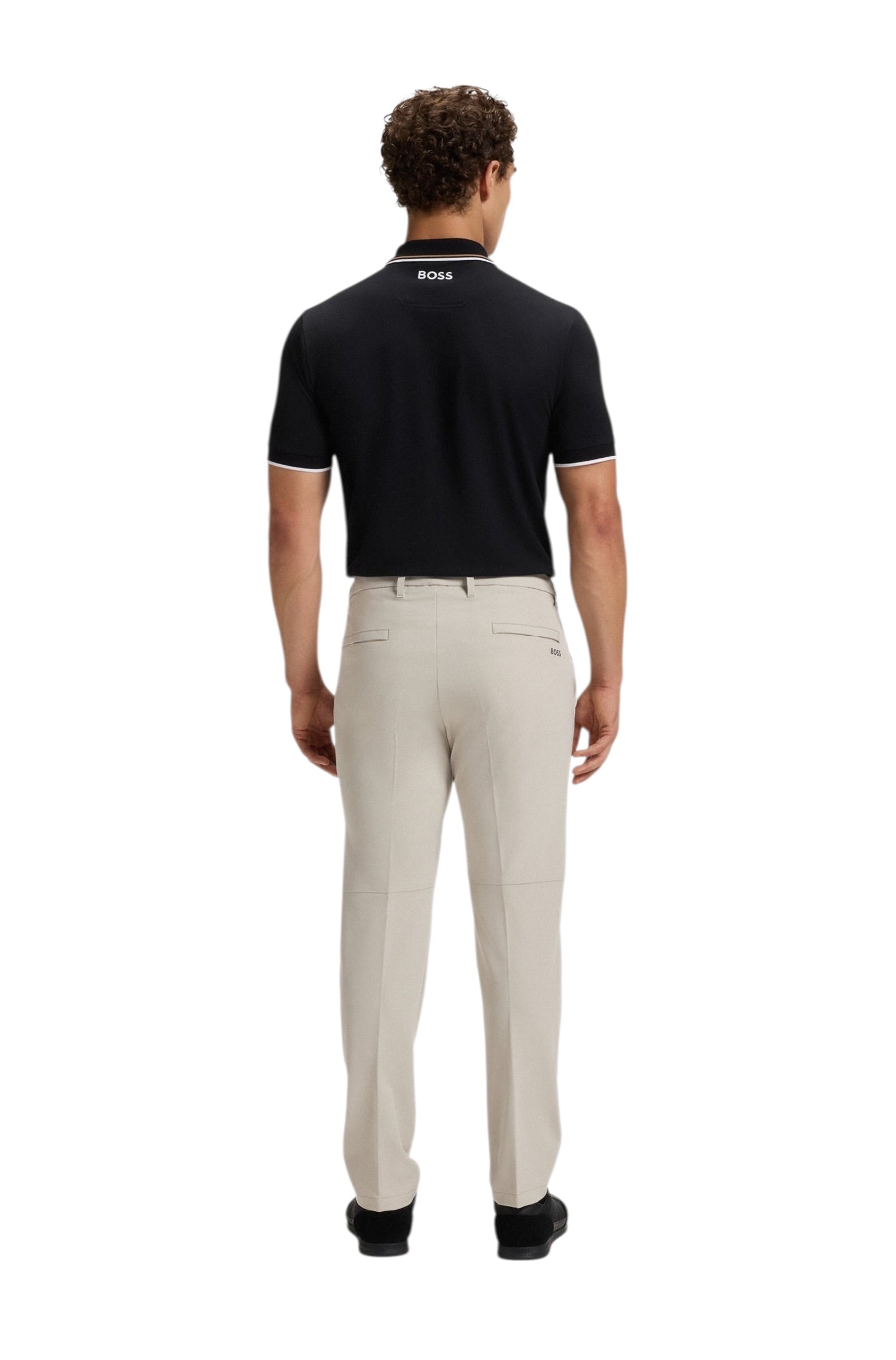 BOSS Slim-Fit T Commuter Trousers In Water-Repellent Stretch Fabric